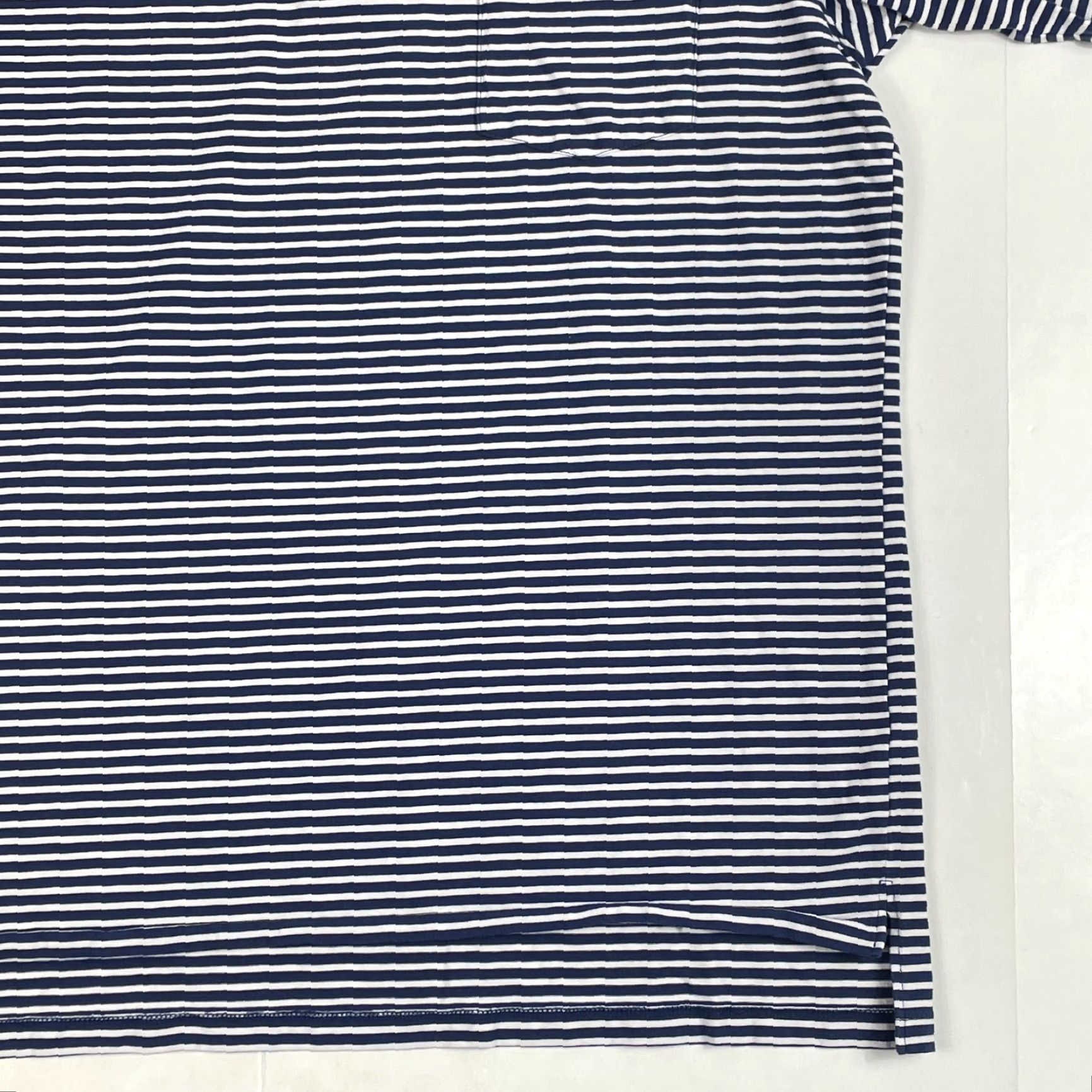 Vintage B Draddy Polo Shirt Men Small Blue Golf Short Sleeve Split Pima Cotton Spandex Striped Logo Chest Pocket Regular Size US S / EU 44-46 / 1 - 4 Thumbnail