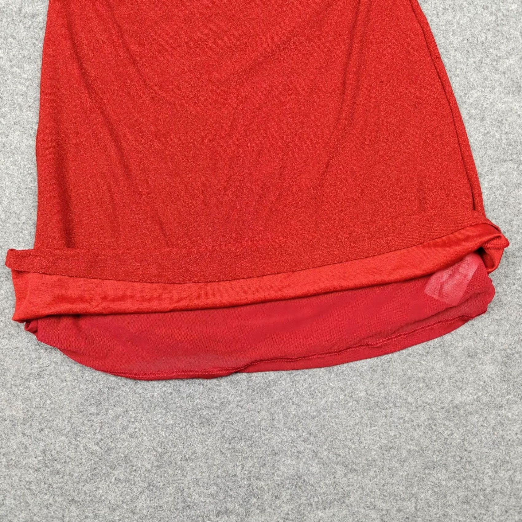 Reformation Reformation Dress Womens Small Red Metallic Knit Tank Bodycon Mini Lined Size S / US 4 / IT 40 - 4 Thumbnail