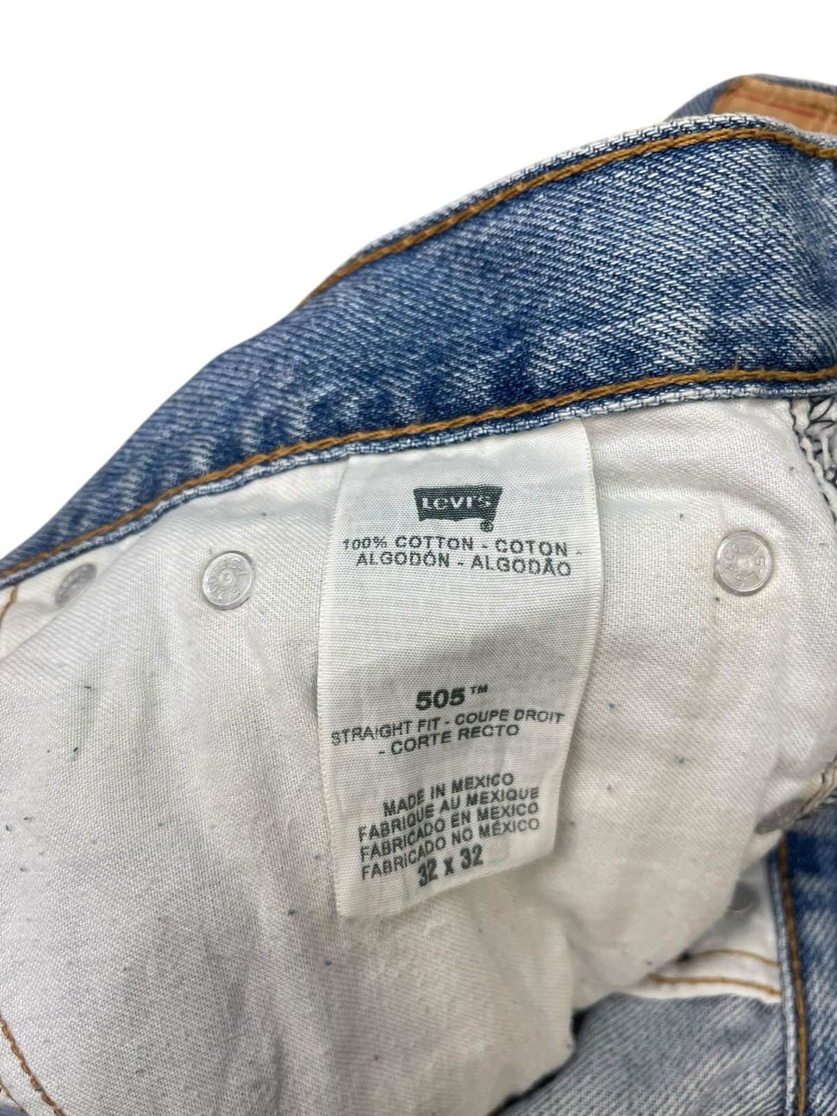 Levi's Vintage Levi’s 505 Straight Fit Jeans Faded Streetwear Size US 32 / EU 48 - 6 Thumbnail
