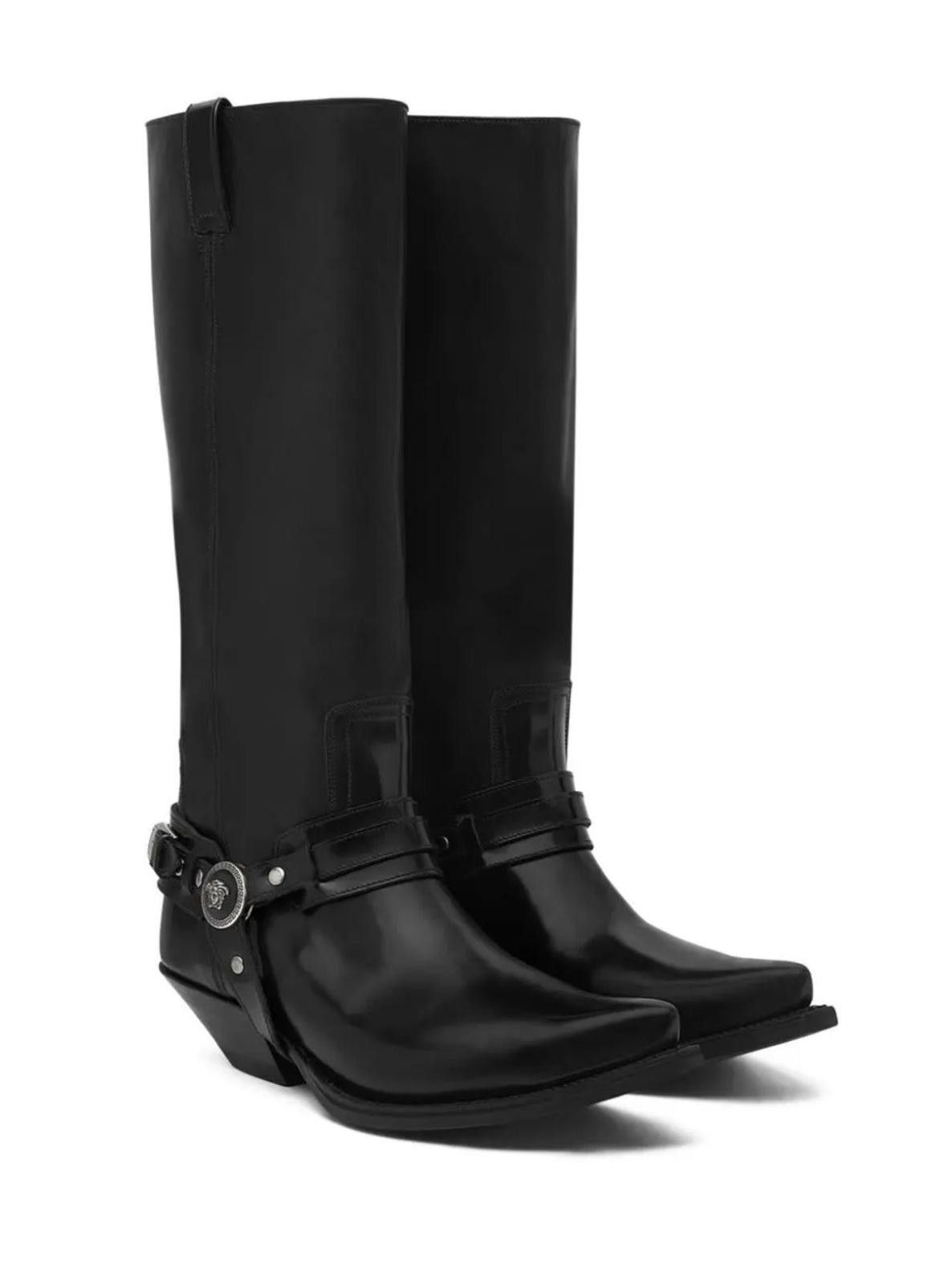 Versace Versace Texano Knee High Boots Size US 5 / IT 35 - 2 Thumbnail