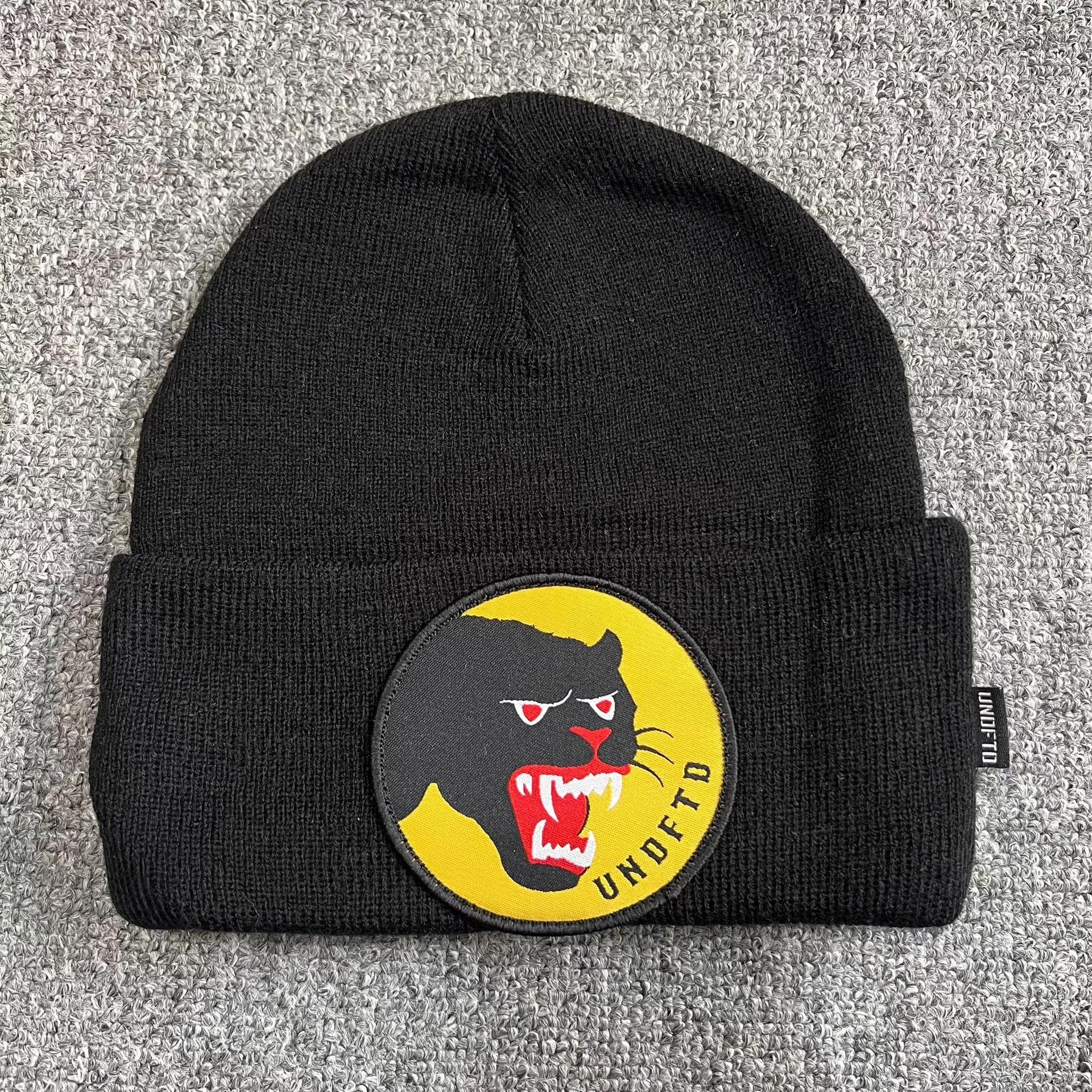 Undefeated Undefeated Big Leopard Head Embroidered Knitted Beanie Q7 Size ONE SIZE - 7 Thumbnail