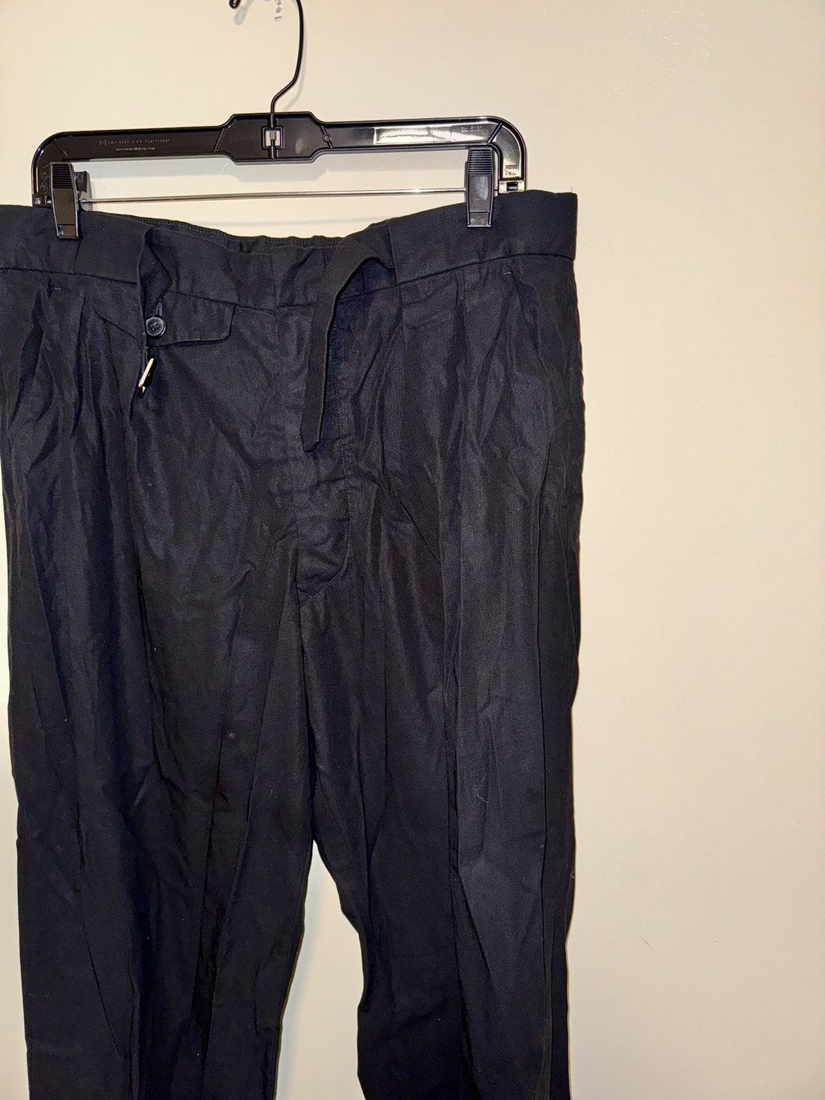 Maison Margiela MAISON MARGIELA Black Cotton Pleated Trousers Size US 34 / EU 50 - 4 Thumbnail