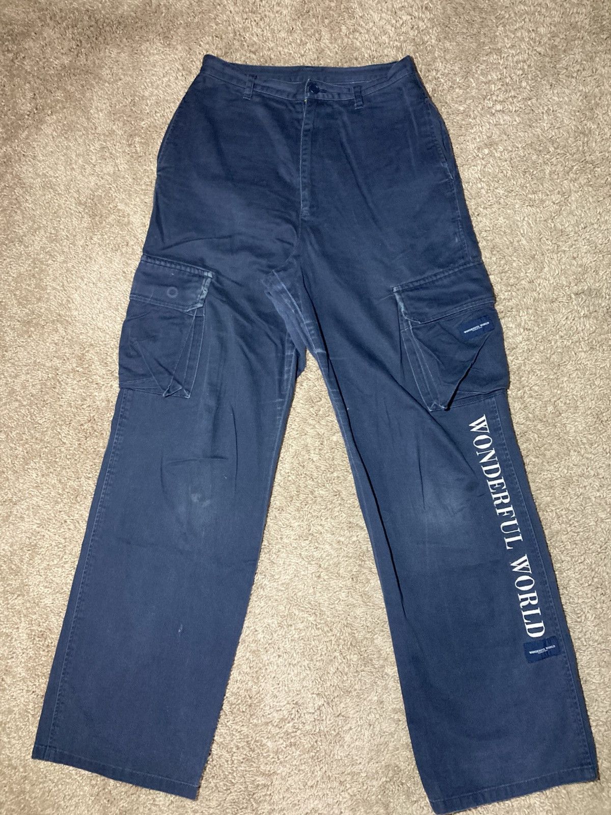 Kaneko Isao SS96 Wonderful World Kaneko Isao Men's 90s 1996 Navy Cargo Size US 28 / EU 44 - 2 Thumbnail