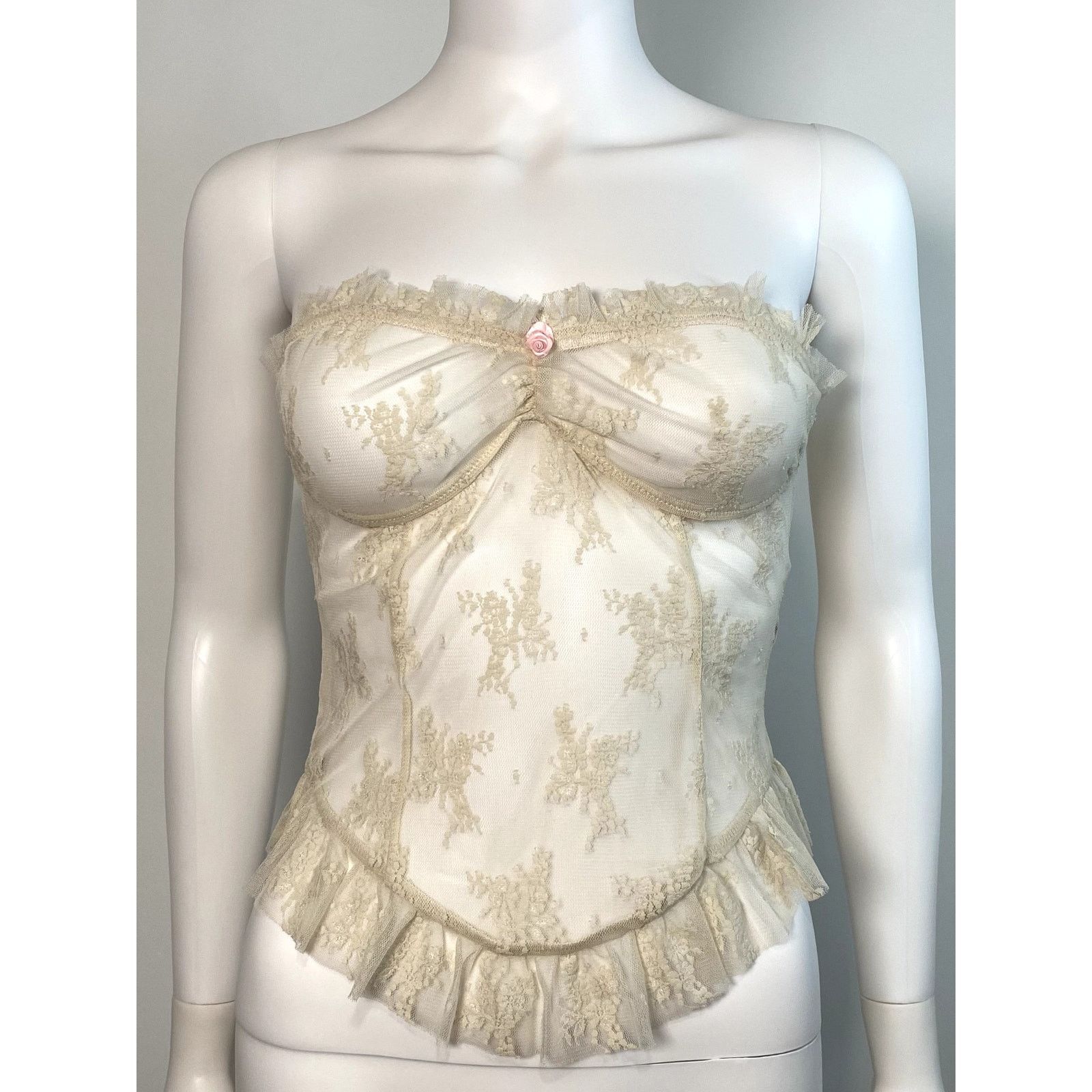 Free People Free People Lace Bustier Top Size ONE SIZE - 2 Thumbnail