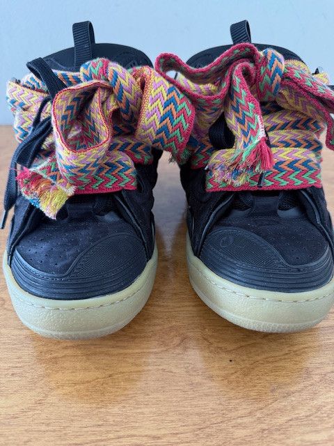 Lanvin Lanvin Curb Sneakers - Black Multicolor Laces, Size 40 Size US 7 / EU 40 - 5 Thumbnail