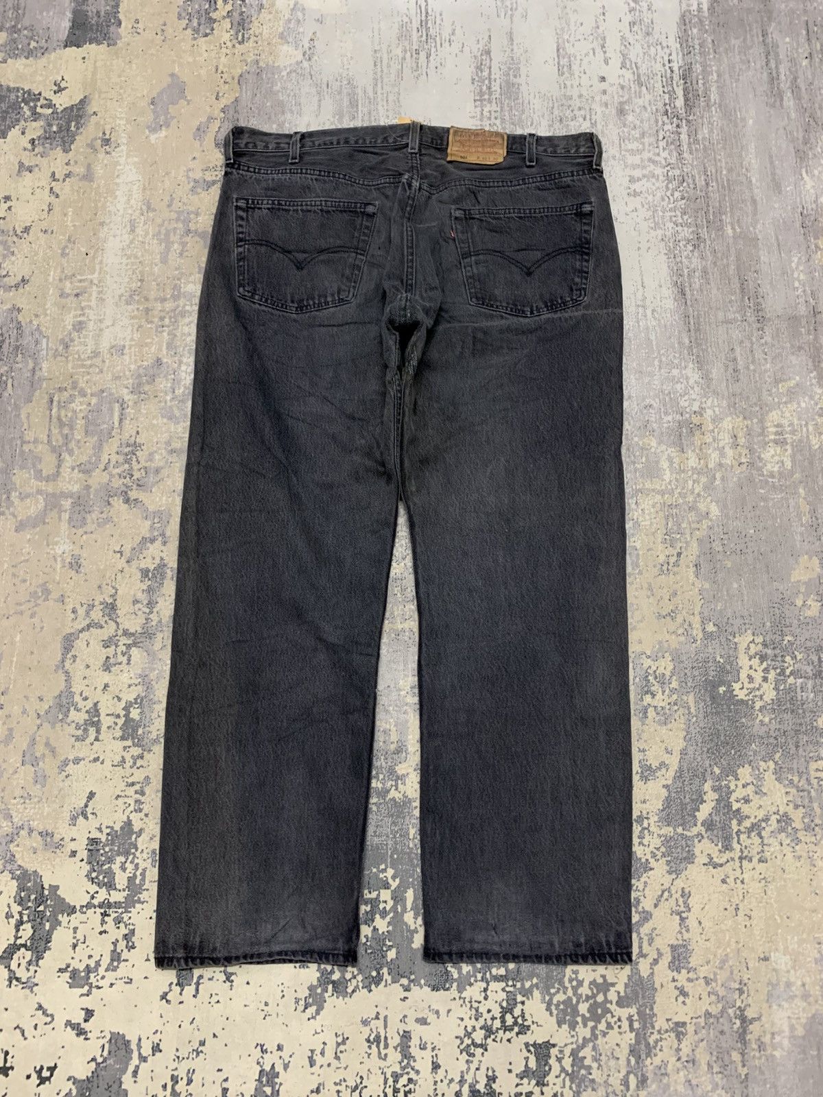 Levi's Size 30x35 Vintage 90s Levis 501 Faded Black USA Size US 39 - 7 Thumbnail