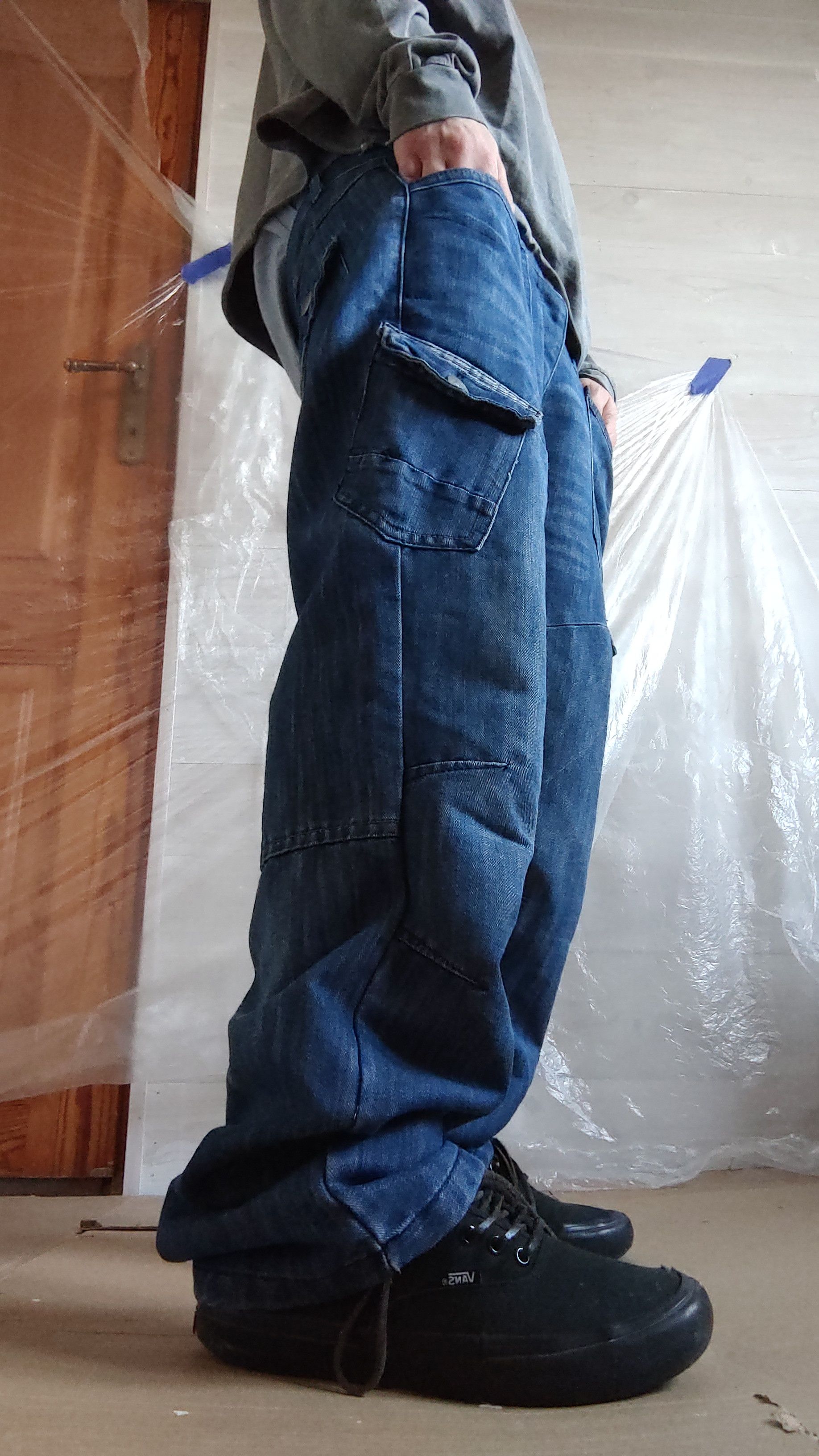 Airwalk Vintage AIRWALK Cargo Pants Denim Alt skate Opium Size US 34 / EU 50 - 7 Thumbnail