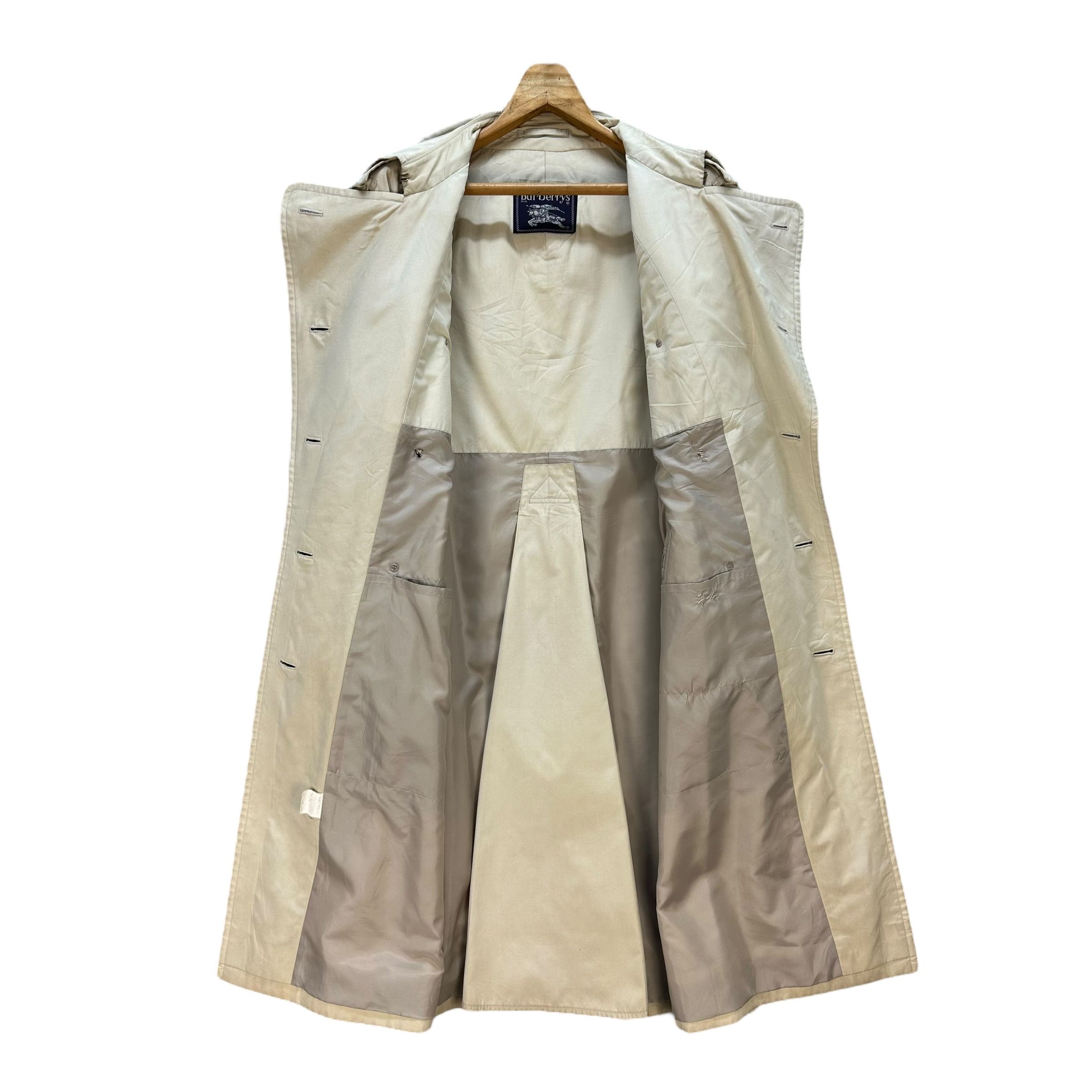 Burberry Vintage 90's BURBERRYS Double Breasted Trench Coat #A72-1755 Size L / US 10 / IT 46 - 18 Thumbnail