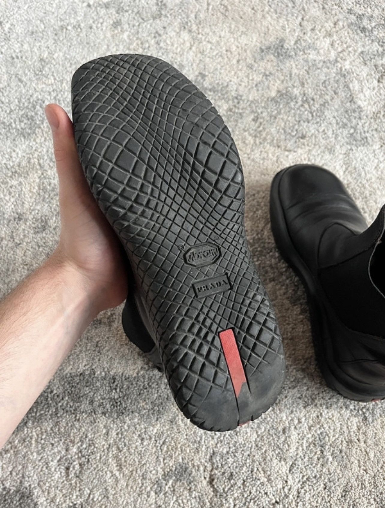 Prada Prada 1999 Chelsea shoes with vibram soles Size US 7.5 / IT 37.5 - 7 Thumbnail
