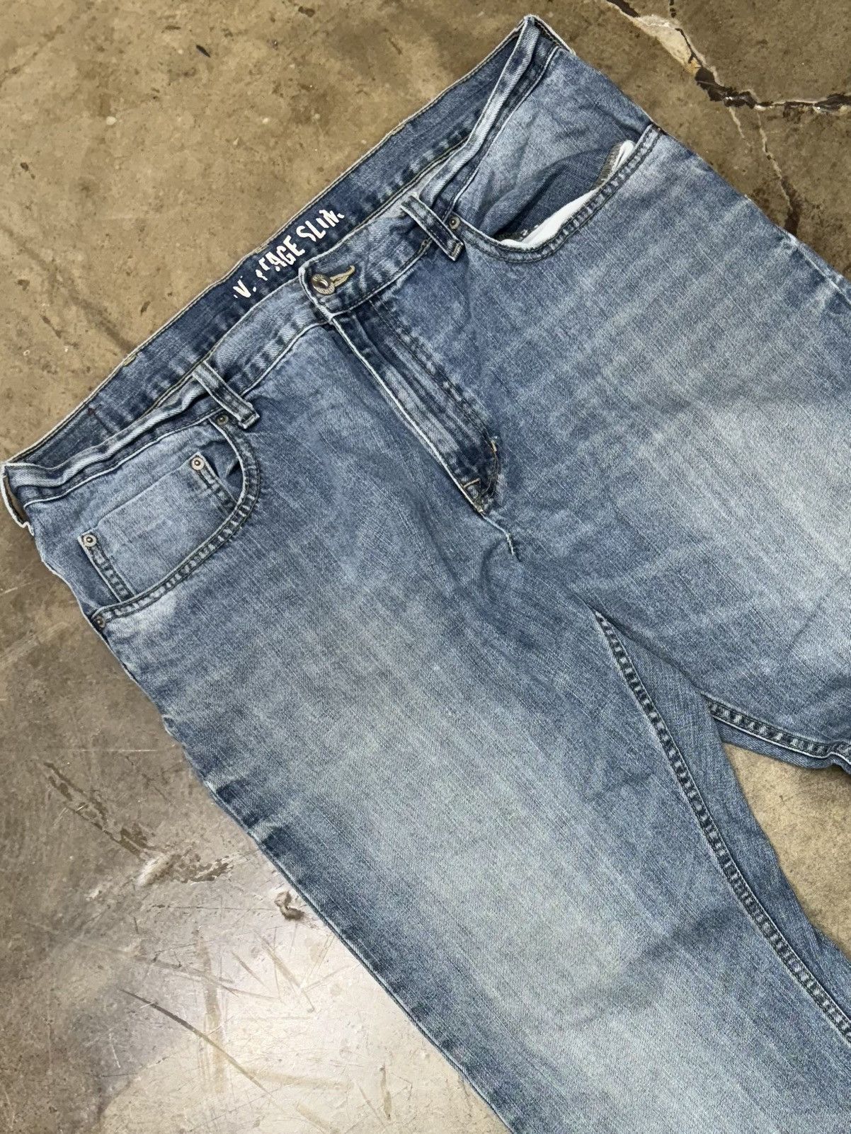 Lee Vintage Lee Dungaree Jeans Sz. 38x32 Size US 38 / EU 54 - 4 Thumbnail