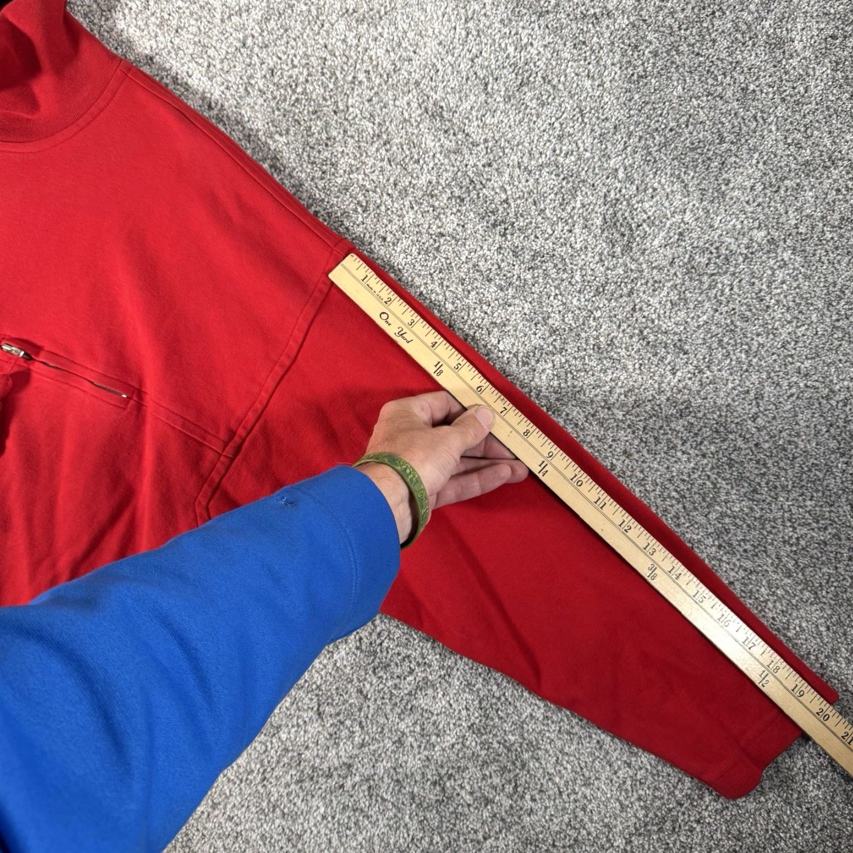 Vintage VINTAGE Kikit Maurice Sasson Sweatshirt M Boxy Oversized Artsy Boho Lagenlook Sweater Pullover Women Mock Neck Red Cotton Size M / US 6-8 / IT 42-44 - 4 Thumbnail