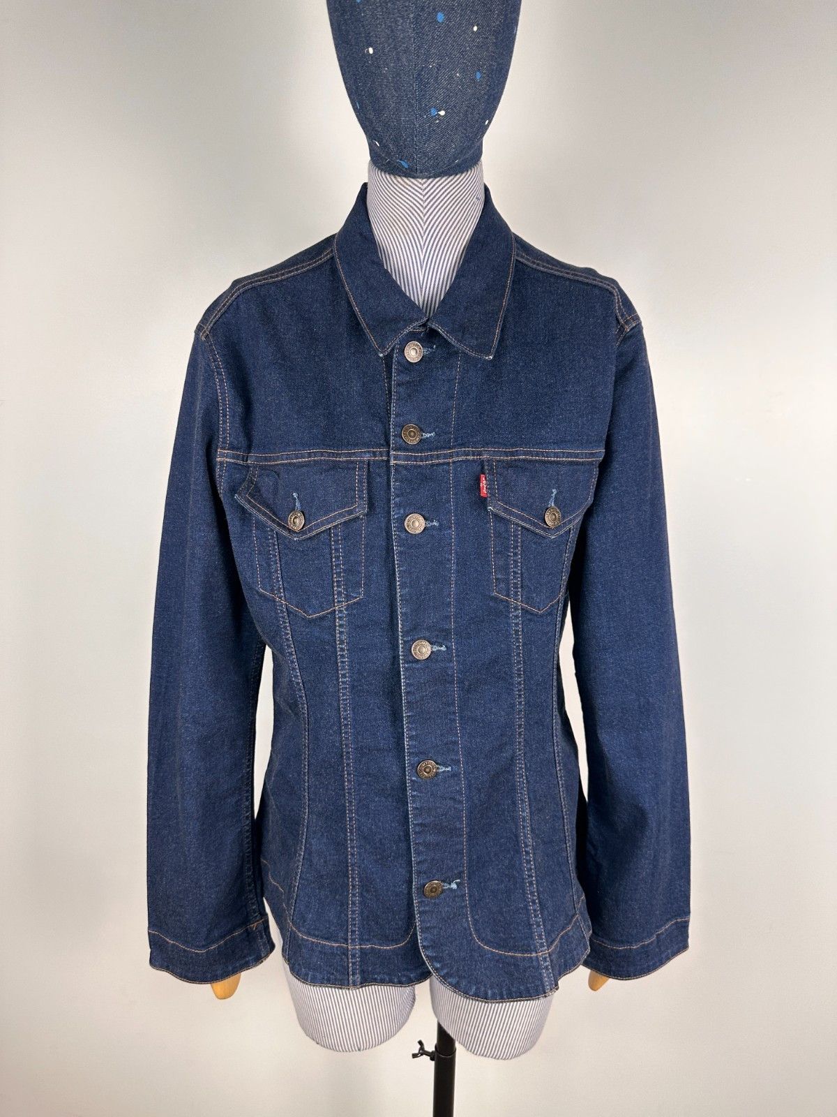 Levi's Womens Levis Denim Jacket 73580 Navy Jeans Size L Size L / US 10 / IT 46 - 1 Thumbnail