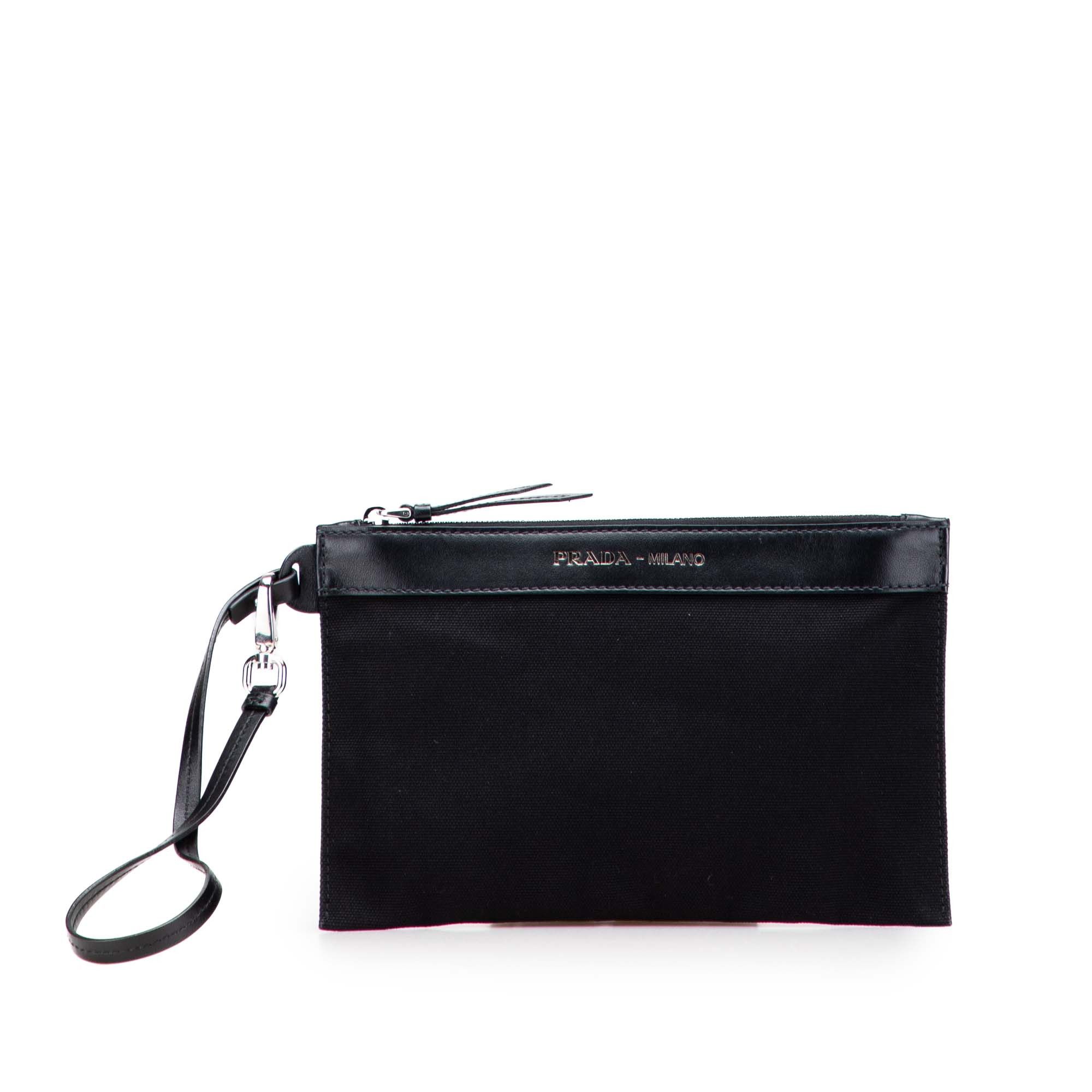 Prada Prada Canvas Canapa Clutch Size ONE SIZE - 1 Thumbnail