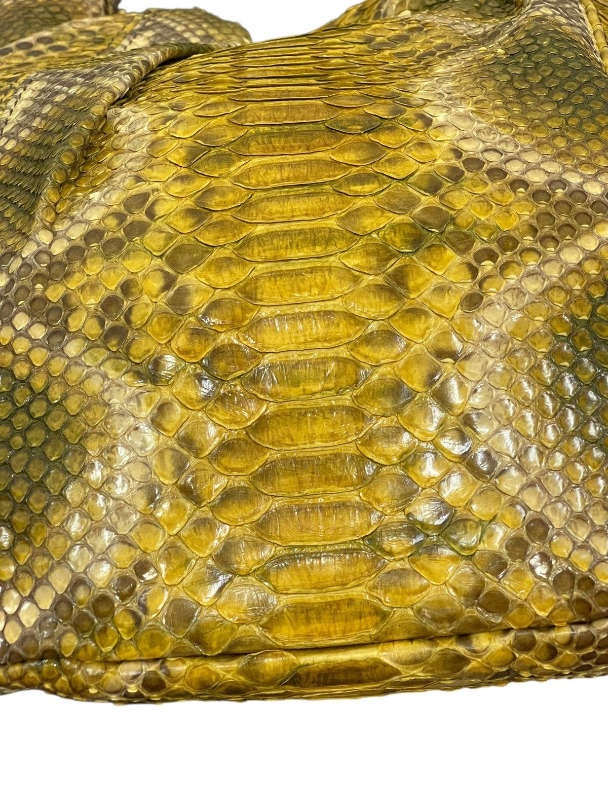 Genuine Leather Full Leather Python Elena Girardi Handmade Hobo Bag 2🟩2 Size ONE SIZE - 6 Thumbnail