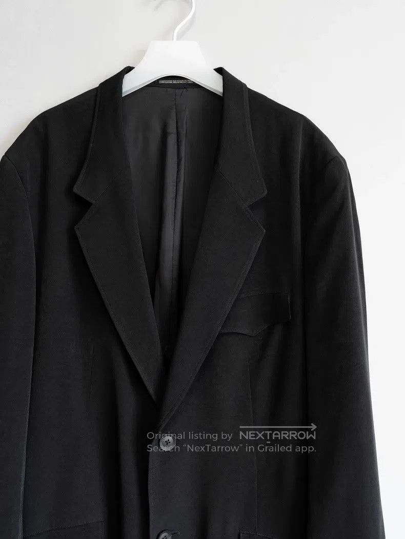 Yohji Yamamoto Yohji Yamamoto Tailcoat with pleats at the back, triacetat Size US L / EU 52-54 / 3 - 5 Thumbnail