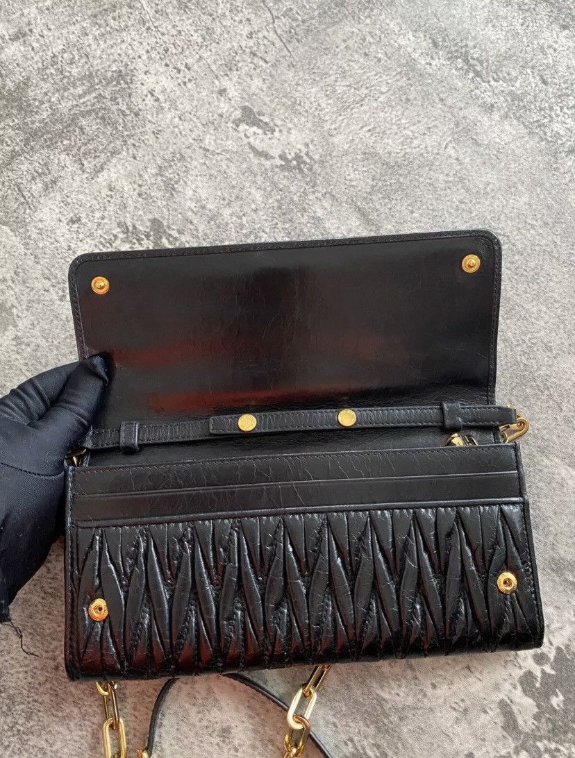 Miu Miu Matelasse wallet on chain Size ONE SIZE - 9 Thumbnail