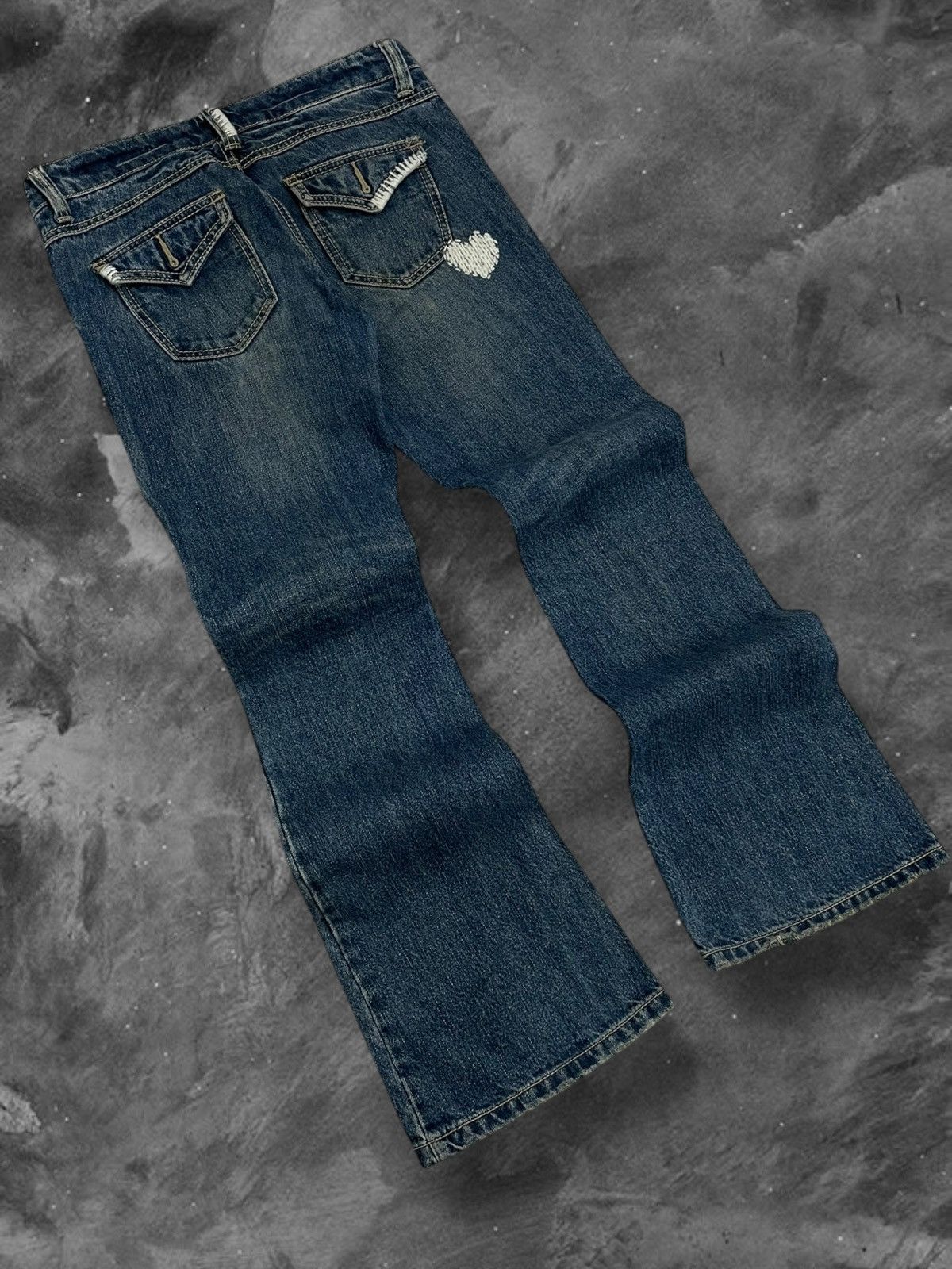 semanticdesign Vintage Rare 90s Japan Designer Semantic Design Flared Denim Size US 30 / EU 46 - 8 Thumbnail