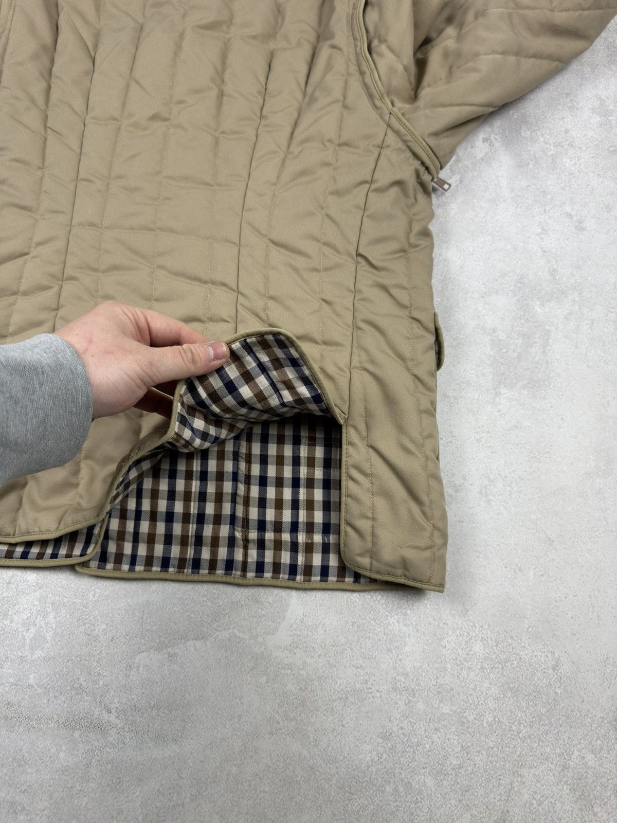 Aquascutum Vintage Aquascutum Quilted 2 in 1 Beige Jacket Gilet Nova Size M / US 6-8 / IT 42-44 - 22 Thumbnail
