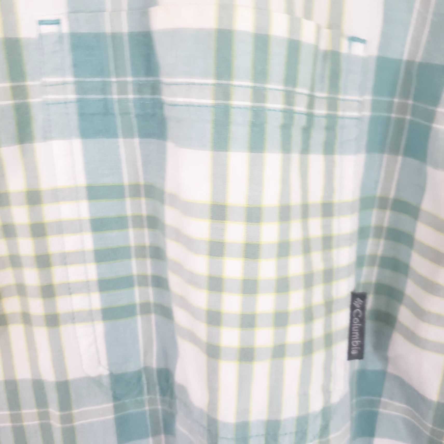 Vintage VINTAGE Columbia Button-Up Shirt Green Plaid Short Sleeve Regular Fit Mens 2XL Pocketed Casual Travel Size US XXL / EU 58 / 5 - 5 Thumbnail