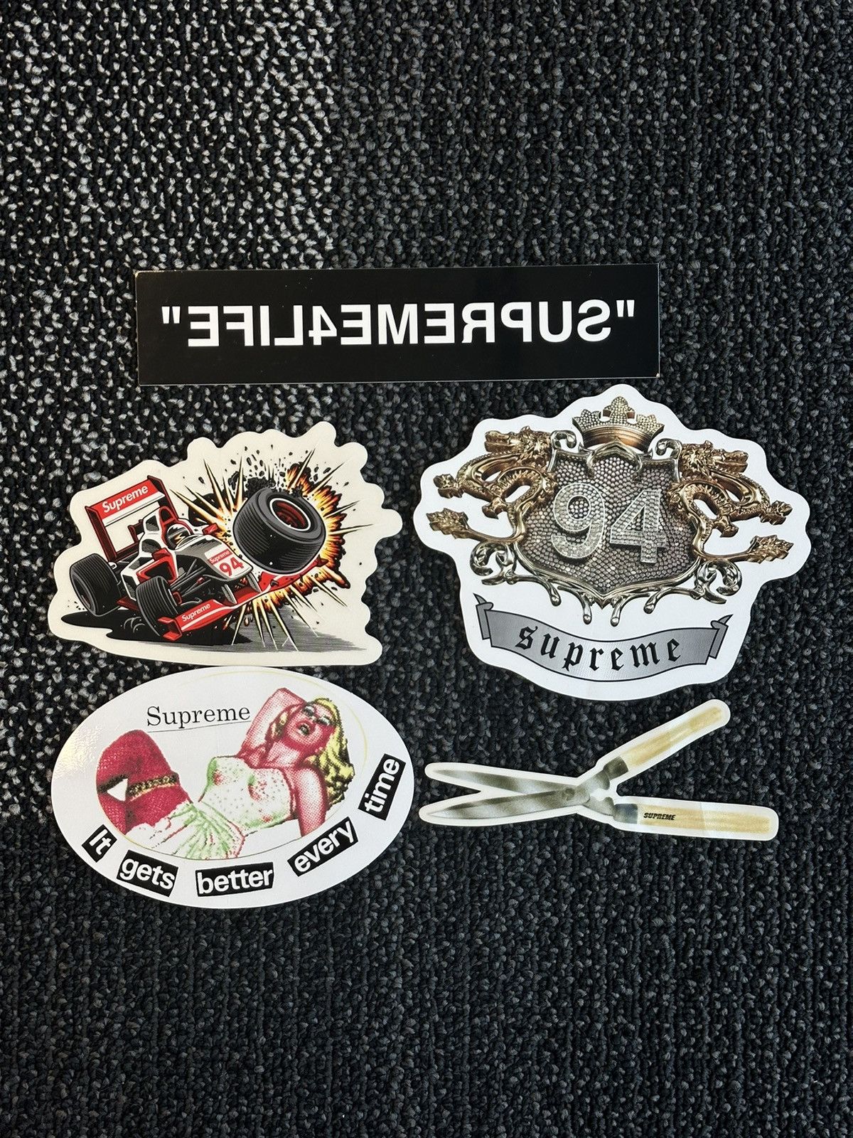5x Supreme Stickers Lot