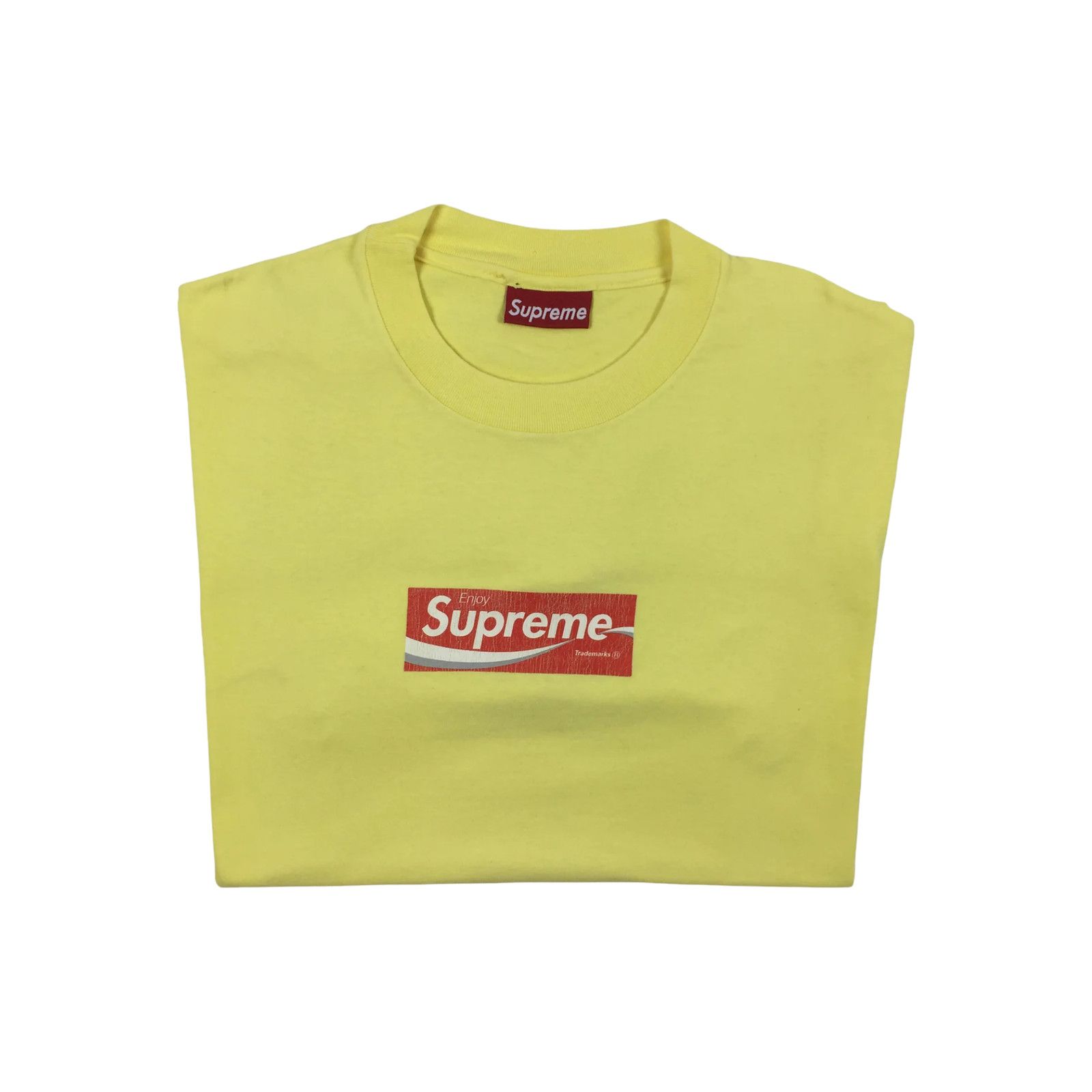 Supreme 1997 Supreme Yellow Coca Cola Box Logo Tee Size US L / EU 52-54 / 3 - 1 Thumbnail