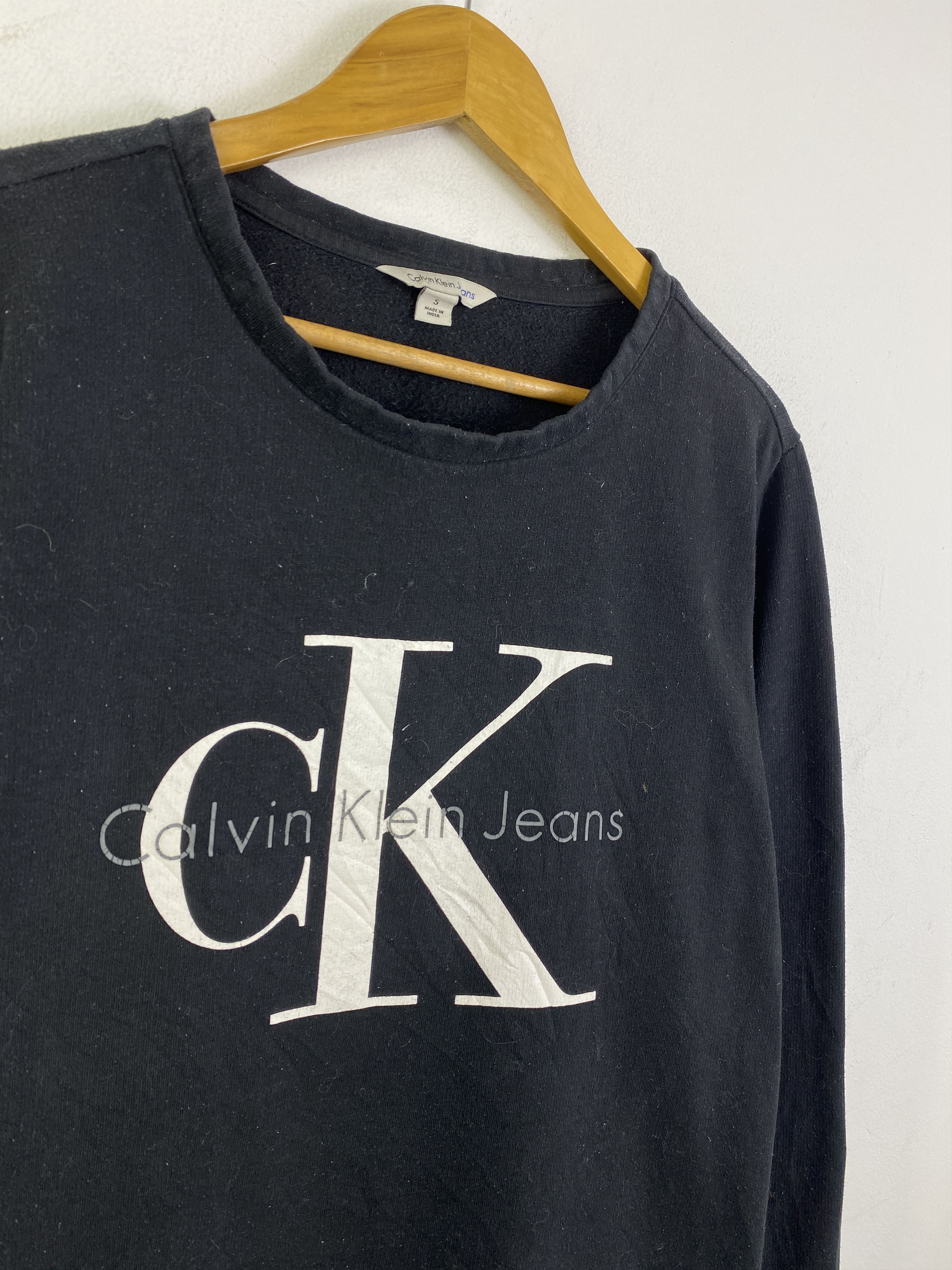 Calvin Klein Vintage Calvin Klein Jeans Wording Sweatshirt SH0323 Size US S / EU 44-46 / 1 - 8 Thumbnail
