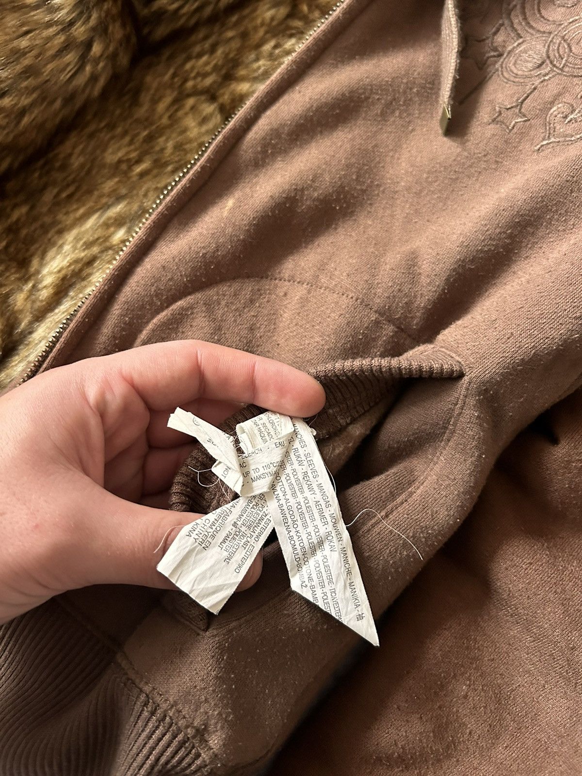 Zara Vintage Zara Brown If Six Was Nine fur hoodies y2k Size M / US 6-8 / IT 42-44 - 7 Thumbnail