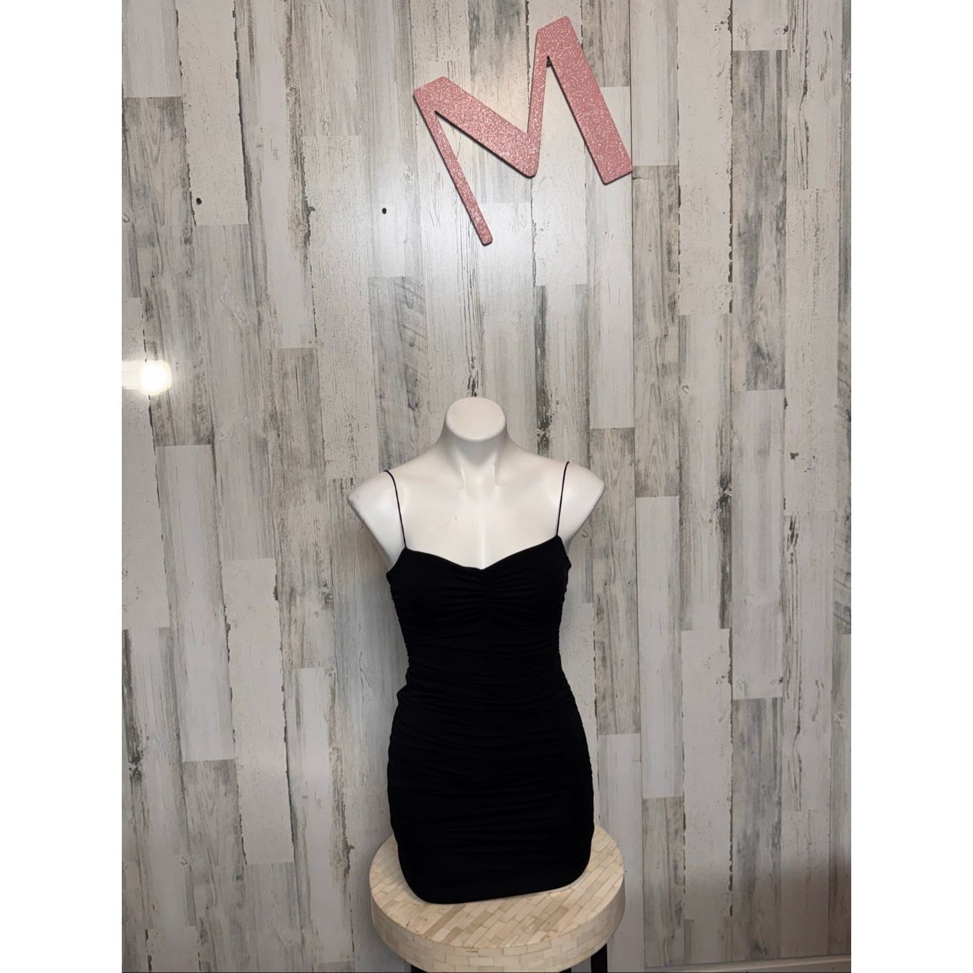 Other Windsor Black Ruched Mini Dress – Size M Size M / US 6-8 / IT 42-44 - 1 Thumbnail