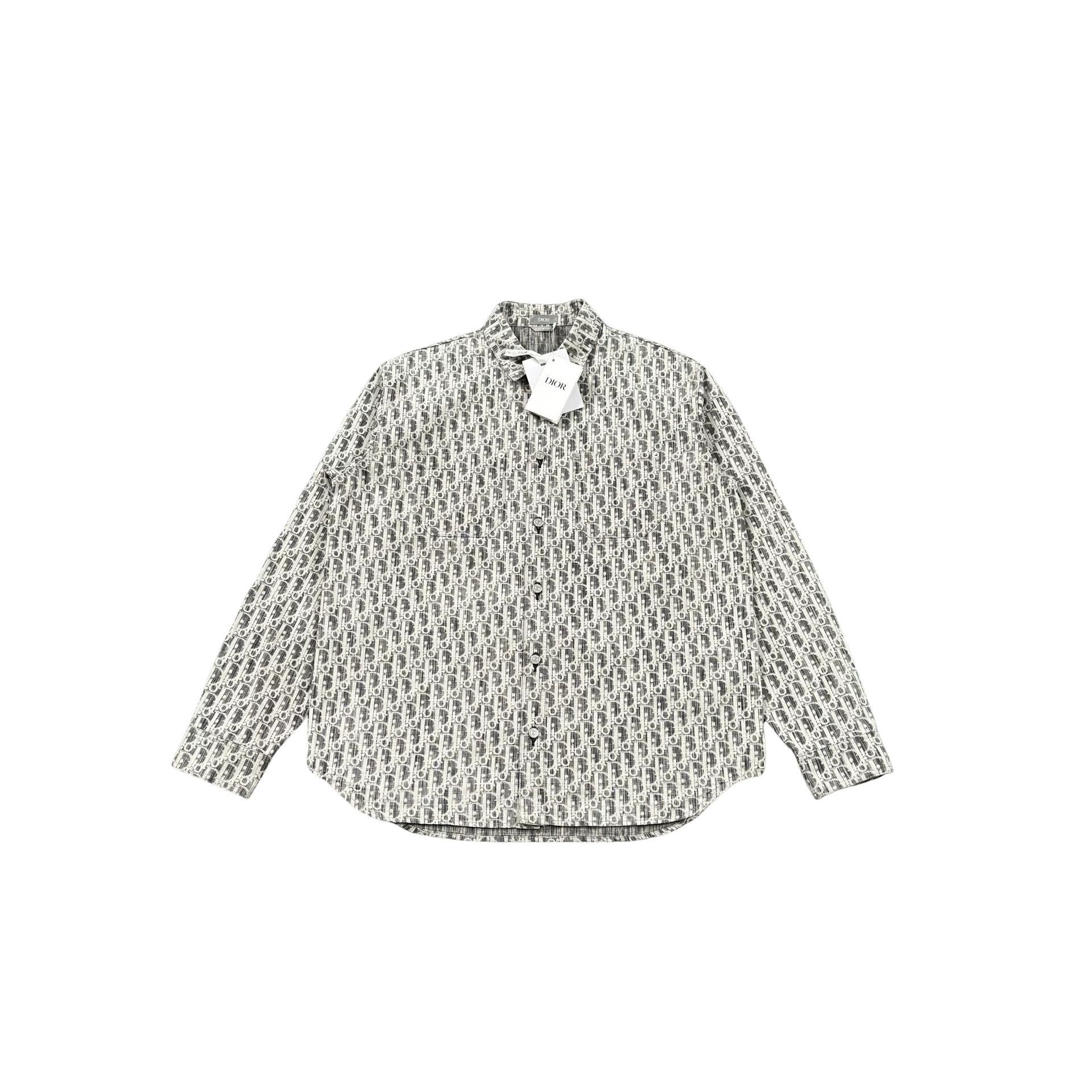 Dior Dior Oblique Pattern Button Up Shirt Size L Size US L / EU 52-54 / 3 - 1 Thumbnail
