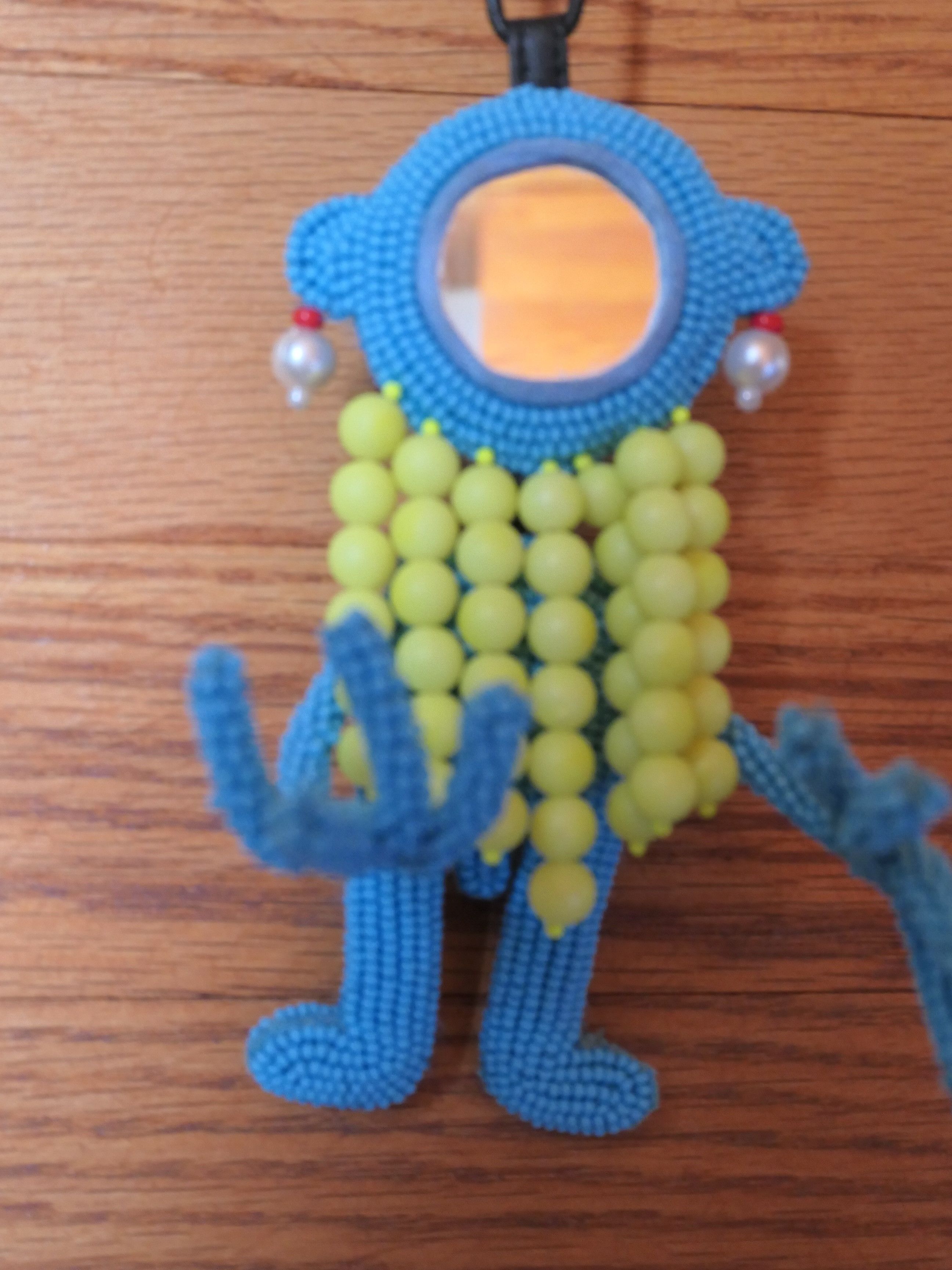 Walter Van Beirendonck 🔥 RARE Beaded Mirror Pendant - S/S21 🔥 Size ONE SIZE - 1 Thumbnail