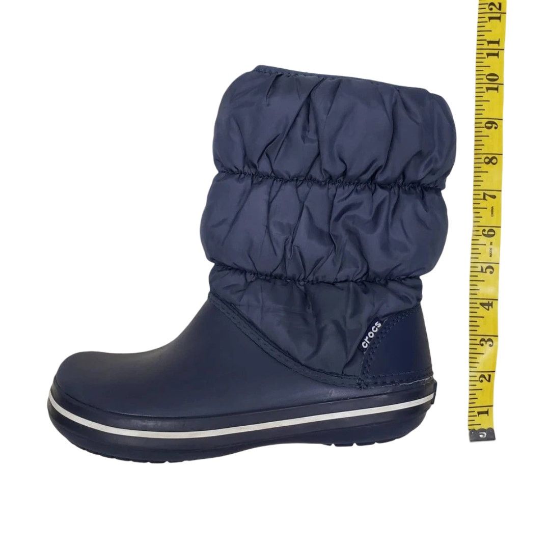 Crocs Crocs Winter Puff Boots 14614 Nylon Textile Navy/White 6 Size US 6 / IT 36 - 4 Thumbnail