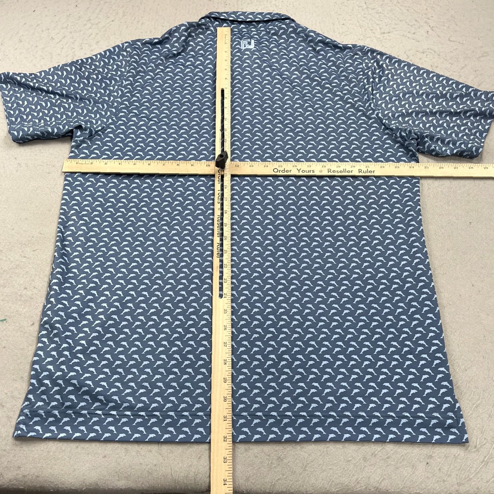 Footjoy FootJoy Polo Shirt Mens L Blue Logo Stretch Golf Shirt Polo Size US L / EU 52-54 / 3 - 7 Thumbnail