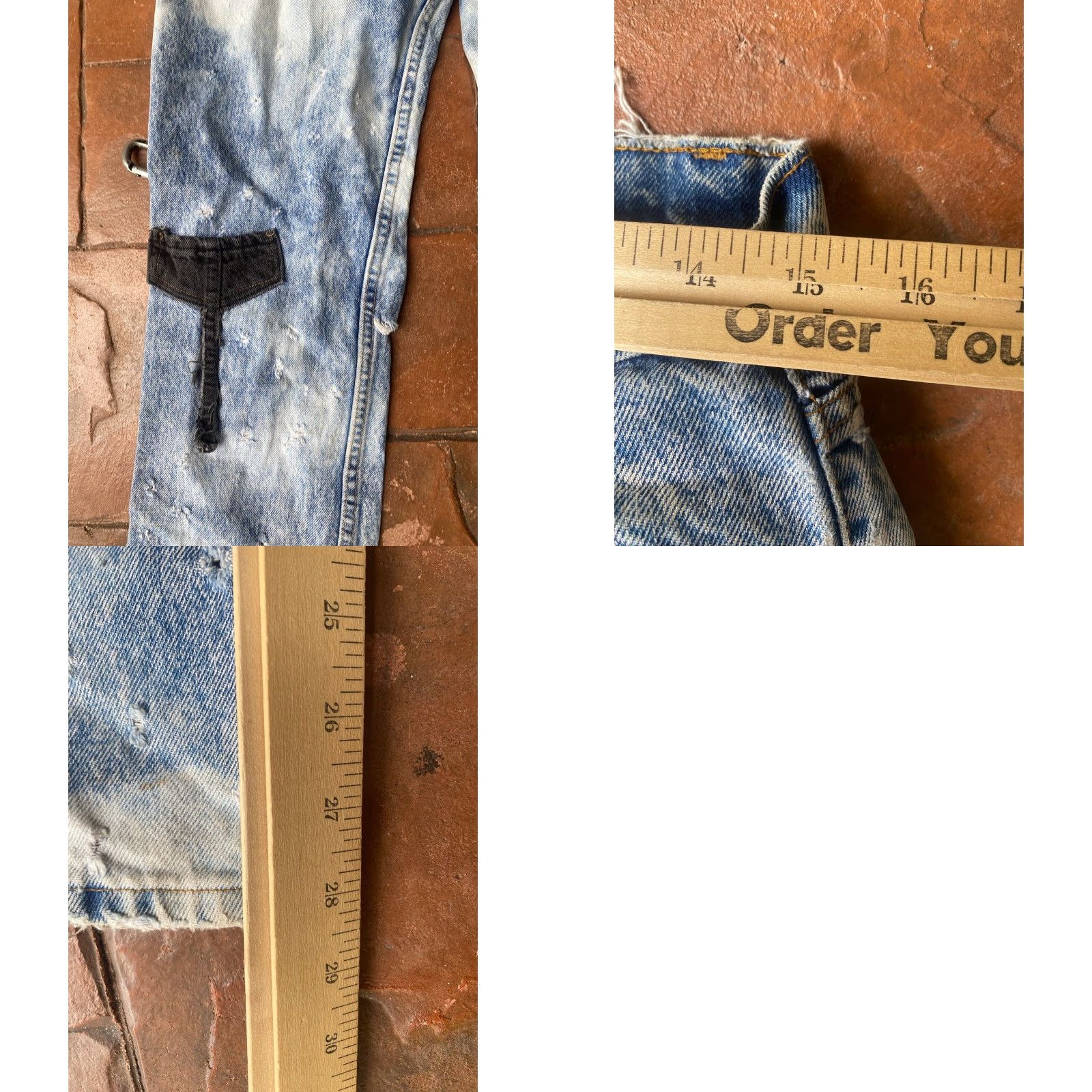Levi's VINTAGE Levi's 506 Harley Davidson Jeans 32x30 Distressed USA Jeans Men 90s Western, 5-Pocket, Regular Fit, Blue, Denim, Levi's, USA, 90s, Preppy Size US 32 / EU 48 - 10 Thumbnail
