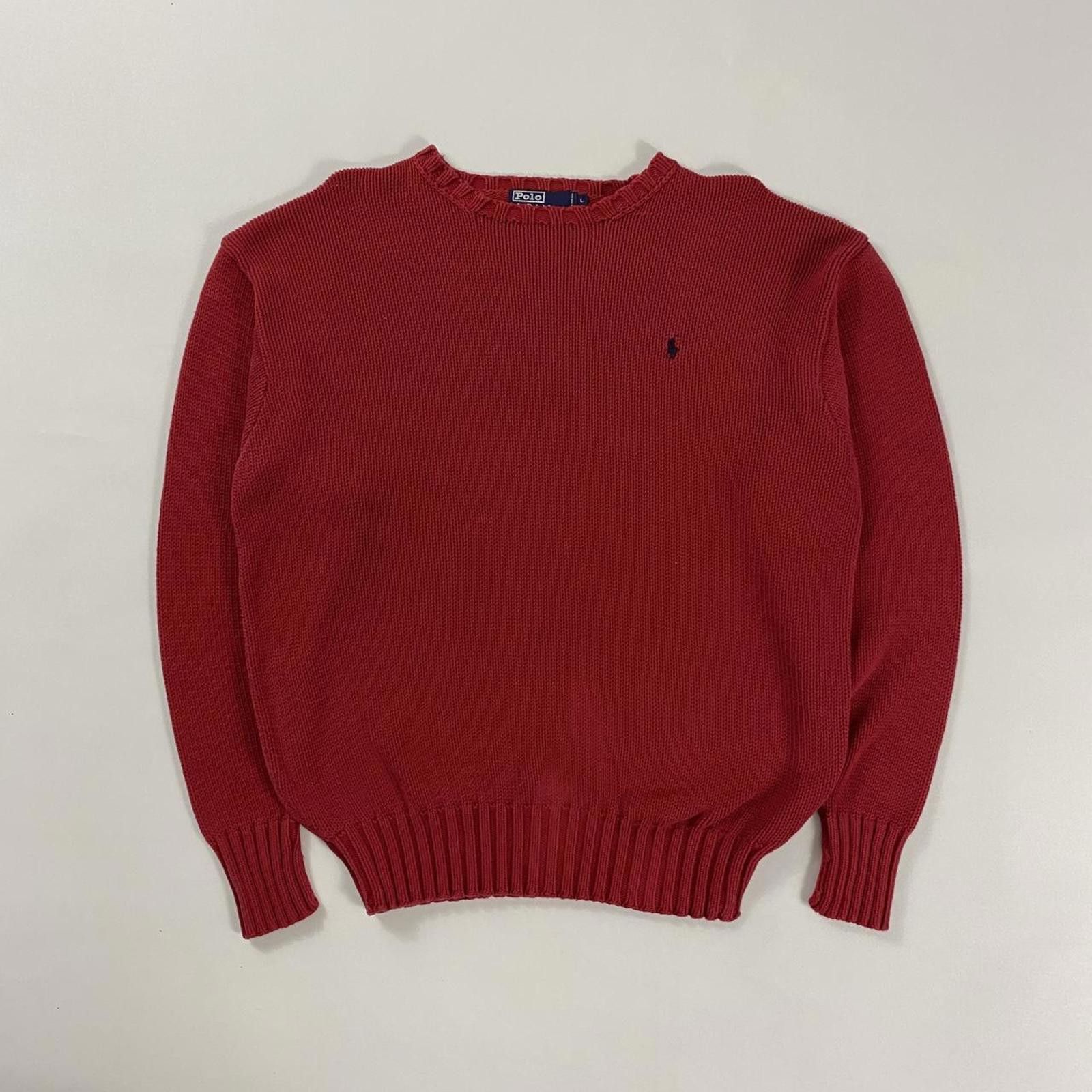 Polo Ralph Lauren Vintage Knit Polo Ralph Lauren red sweater #preppy #knitwear Size US L / EU 52-54 / 3 - 1 Thumbnail