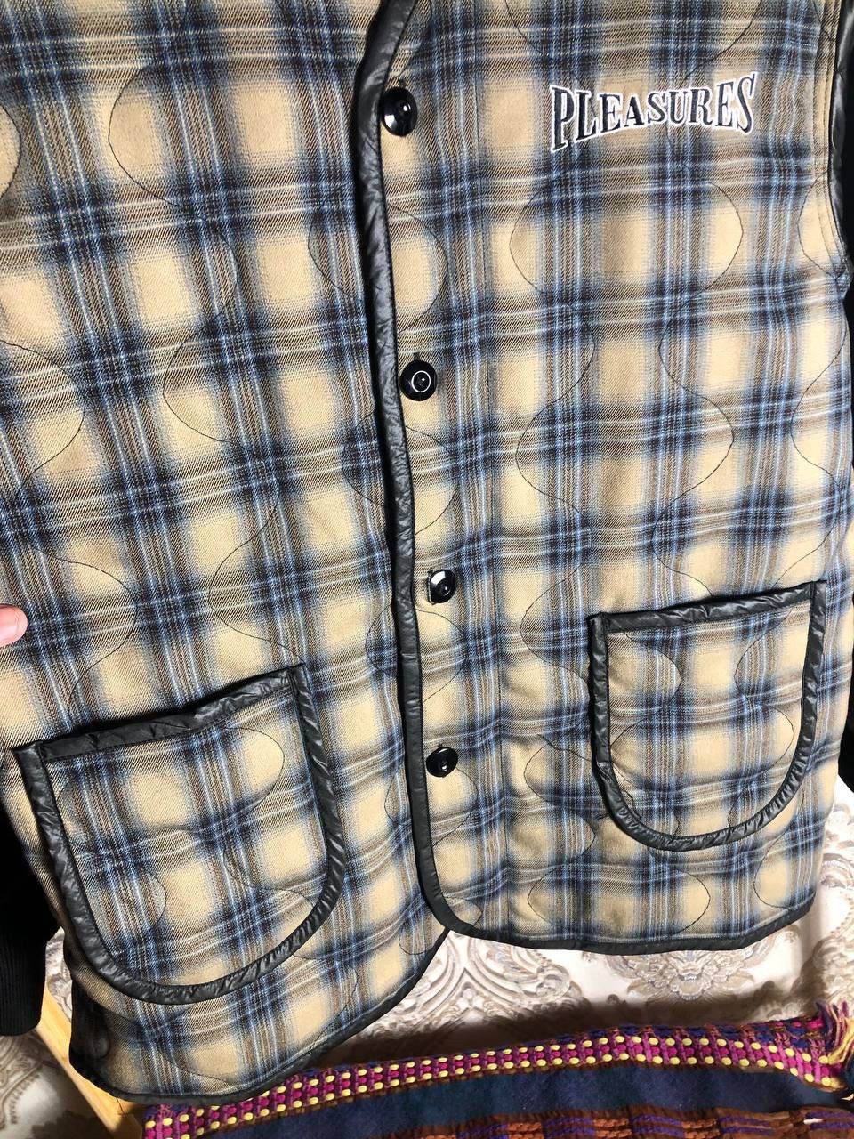 Pleasures × Vintage VERY RARE PLEASURE DOWN LIGHT JACKET JAPAN STYLE Y2K DELUX Size US M / EU 48-50 / 2 - 5 Thumbnail