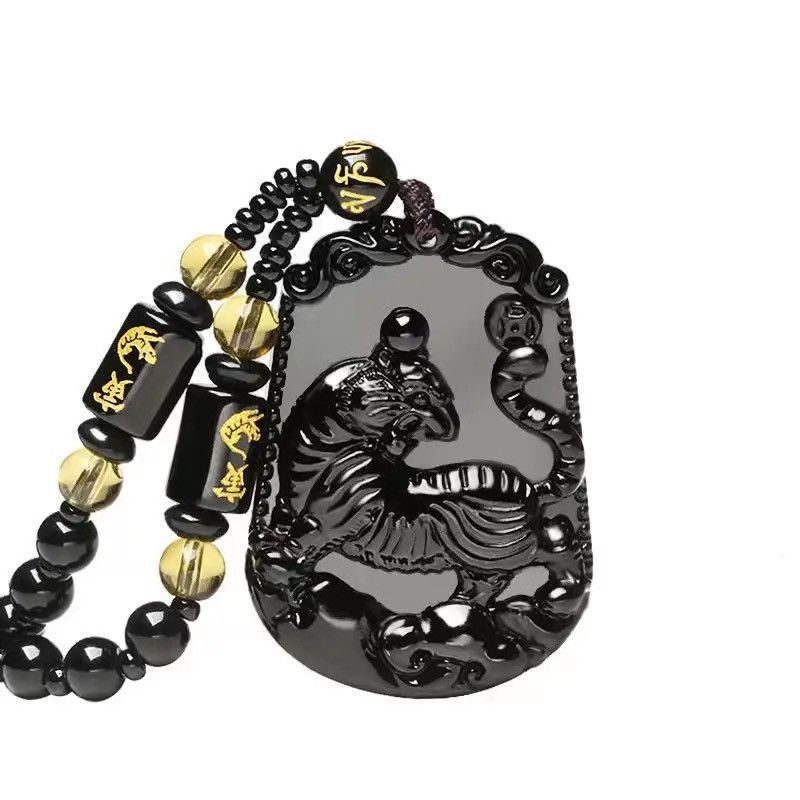Jewelry Constellation Tiger Pendant Bead Necklace Size ONE SIZE - 3 Thumbnail