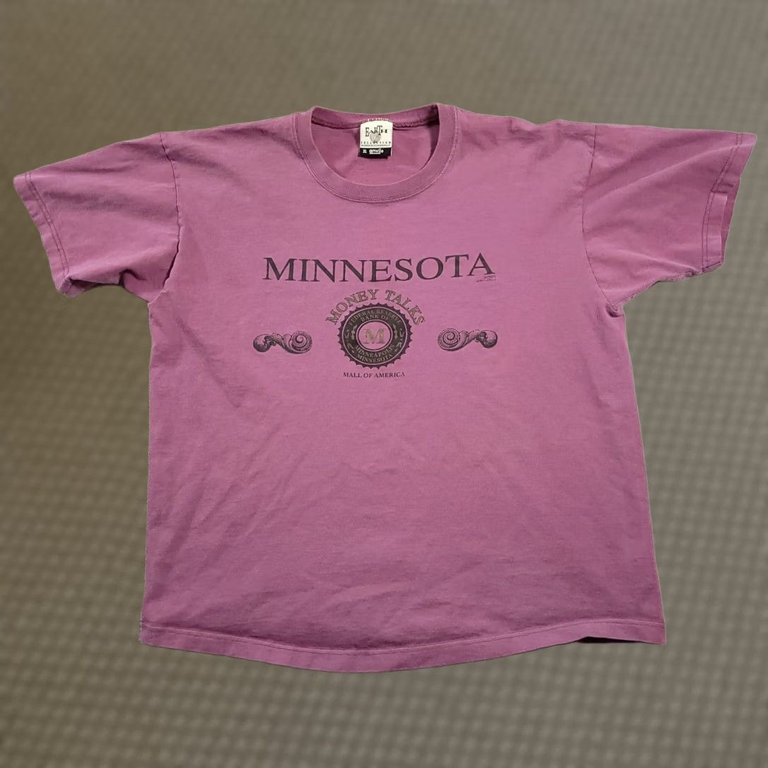Anvil VINTAGE 1993 Mall Of America T-Shirt 90s Money Talks Adult XL Purple Mens USA T-Shirt Size US XL / EU 56 / 4 - 1 Thumbnail