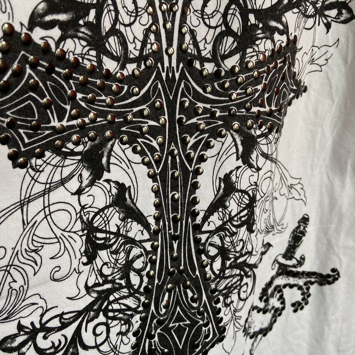 Japanese Brand 📌 Crazy Y2K John Devin Cross Radiator Longsleeve Size US M / EU 48-50 / 2 - 6 Thumbnail