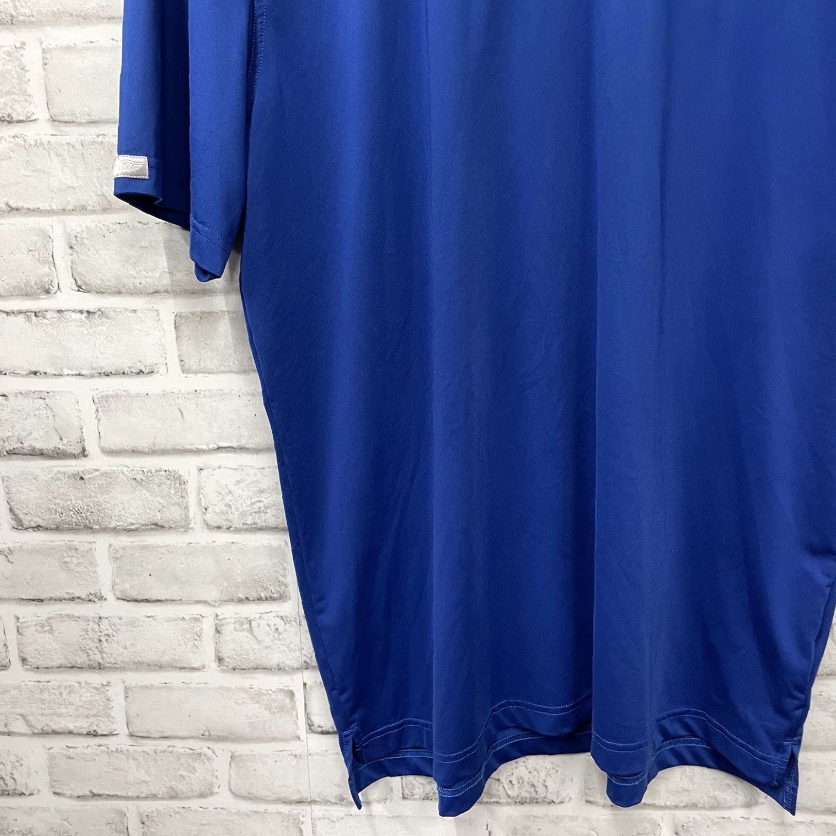 Vintage Straight Down Ravenna Blue Athletic Stretchy Polo Shirt Mens Size L Size US L / EU 52-54 / 3 - 3 Thumbnail