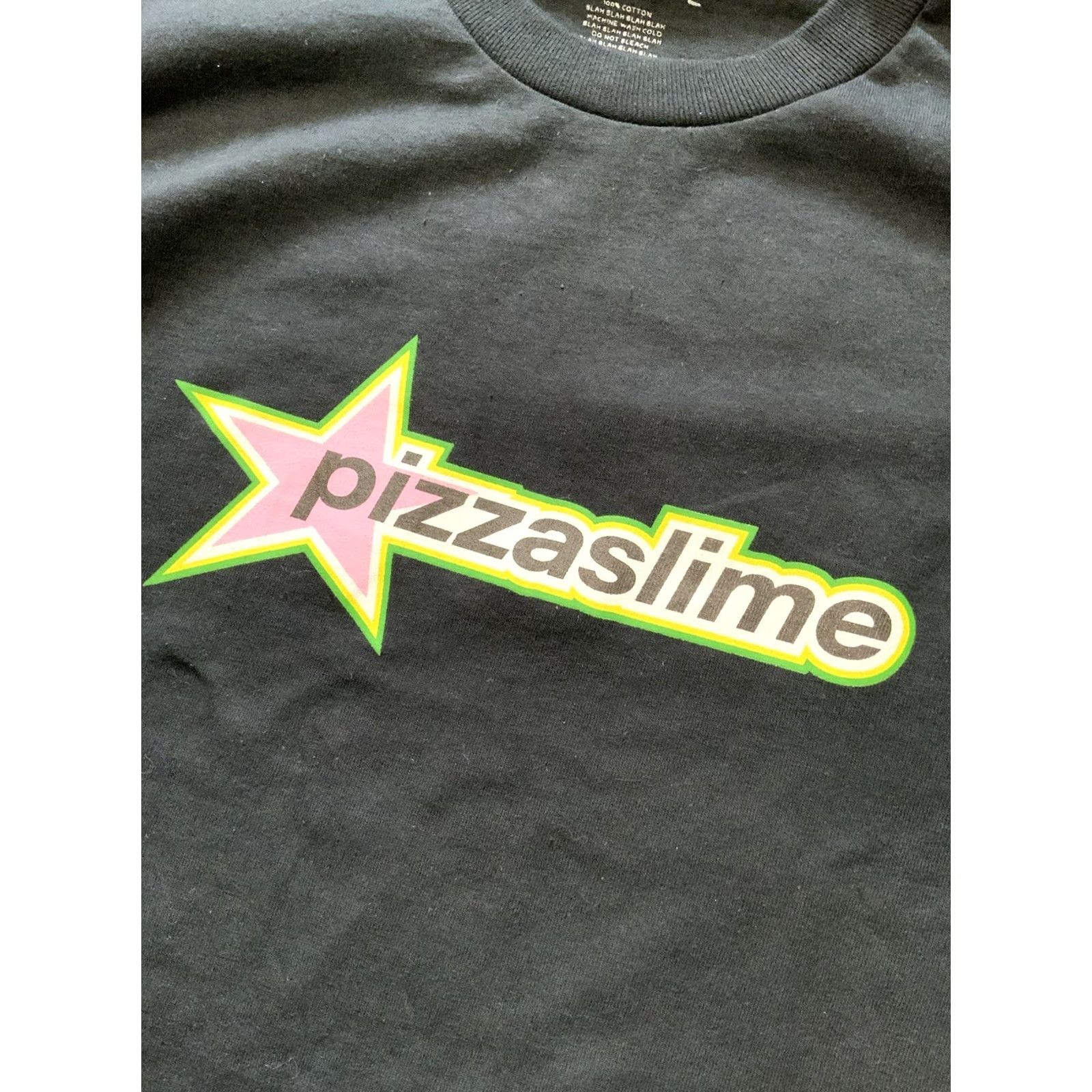 IDEA PizzaSlime Star Literally Have No Idea What To Say L/S Crew Black T-Shirt Sz. S Mens Small Shirt Stars Size US S / EU 44-46 / 1 - 7 Thumbnail