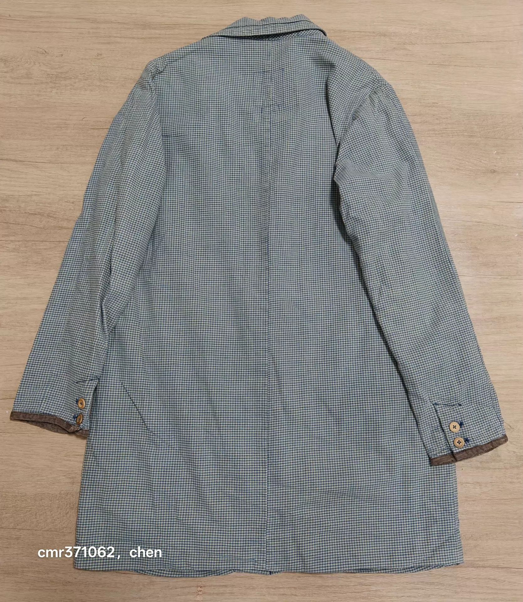 Visvim visvim 14ss mies coat indigo check beige1 9/10 Size US S / EU 44-46 / 1 - 3 Thumbnail