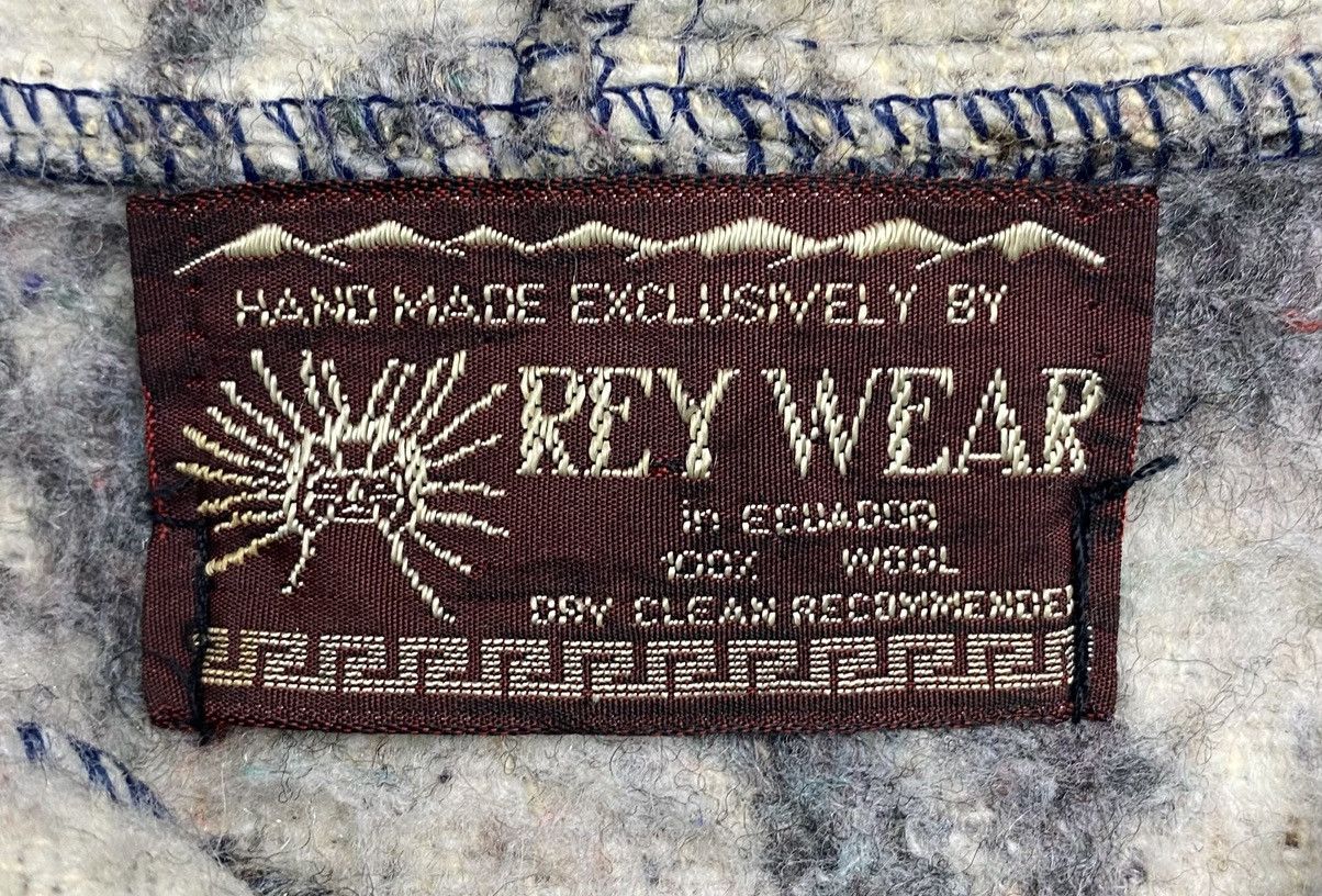 Other Vintage Rey Wear Hooded Sweater 100% Wool Hand Made Ecuador Size US XL / EU 56 / 4 - 2 Thumbnail