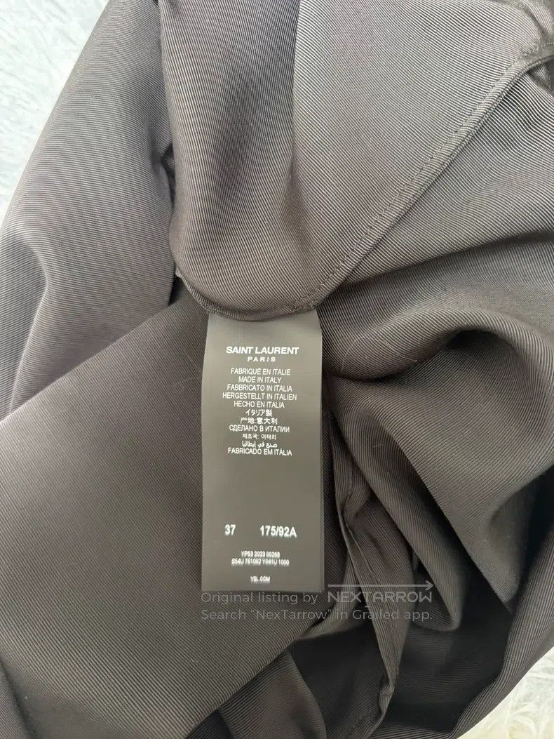 Saint Laurent Paris Saint Laurent Paris size 37 Wool Bow Shirt Size US M / EU 48-50 / 2 - 7 Thumbnail