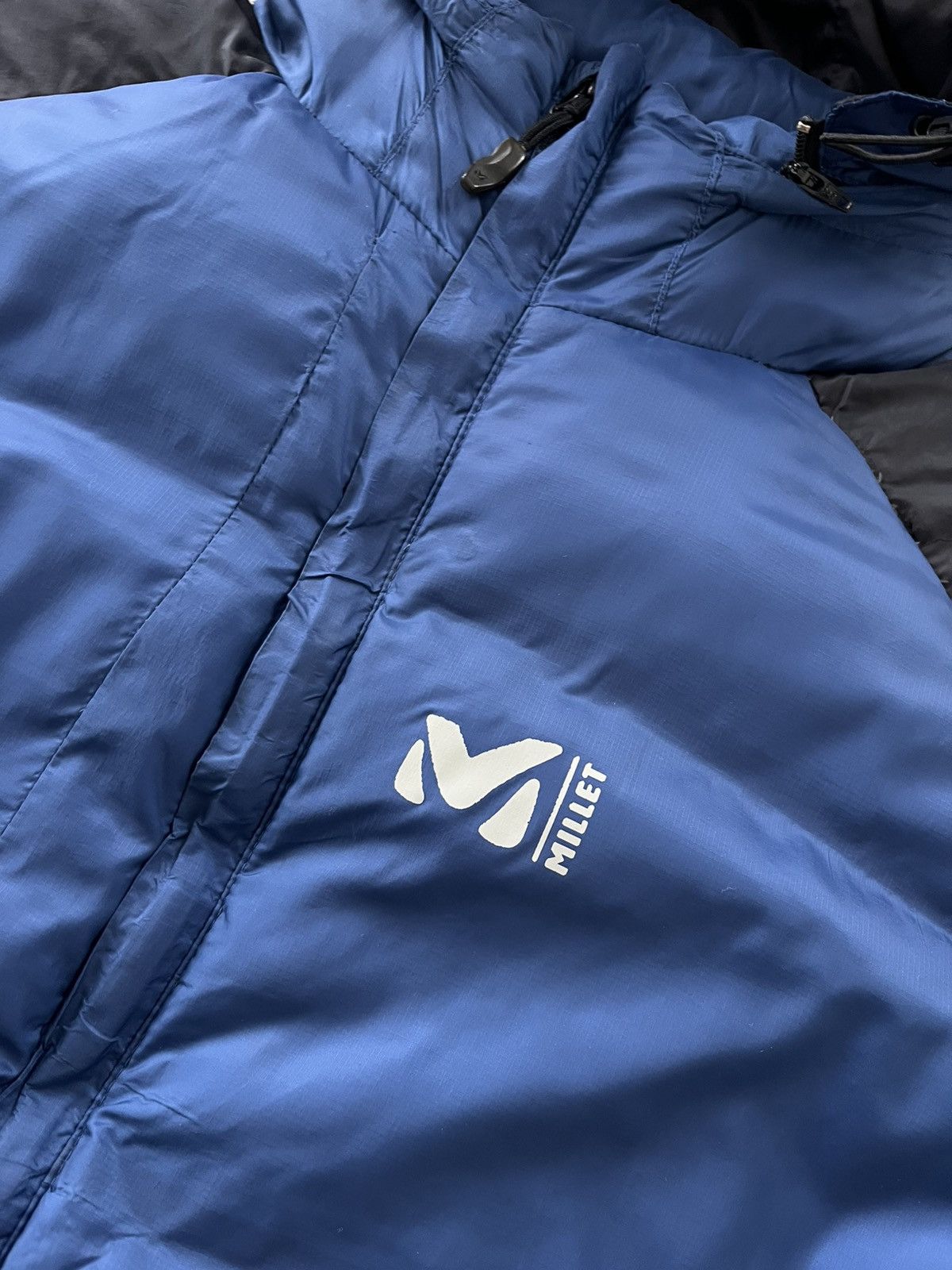 The North Face Vintage Millet Blue Black Outdoor Down Jacket Avantgarde Size US XL / EU 56 / 4 - 9 Thumbnail