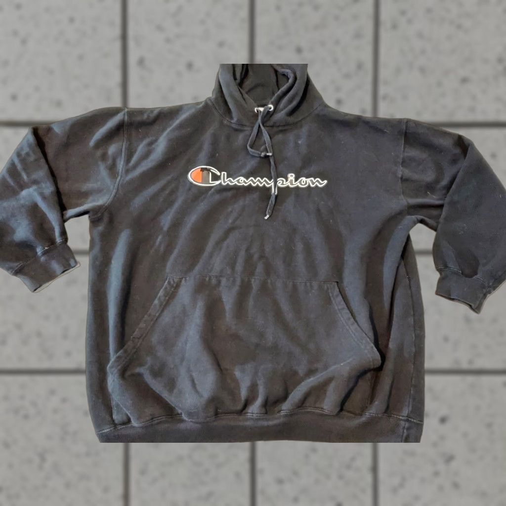 Champion Champion Hoodie Mens 3XL Black Cotton Athletic Gyn Workout Size US XXL / EU 58 / 5 - 1 Thumbnail