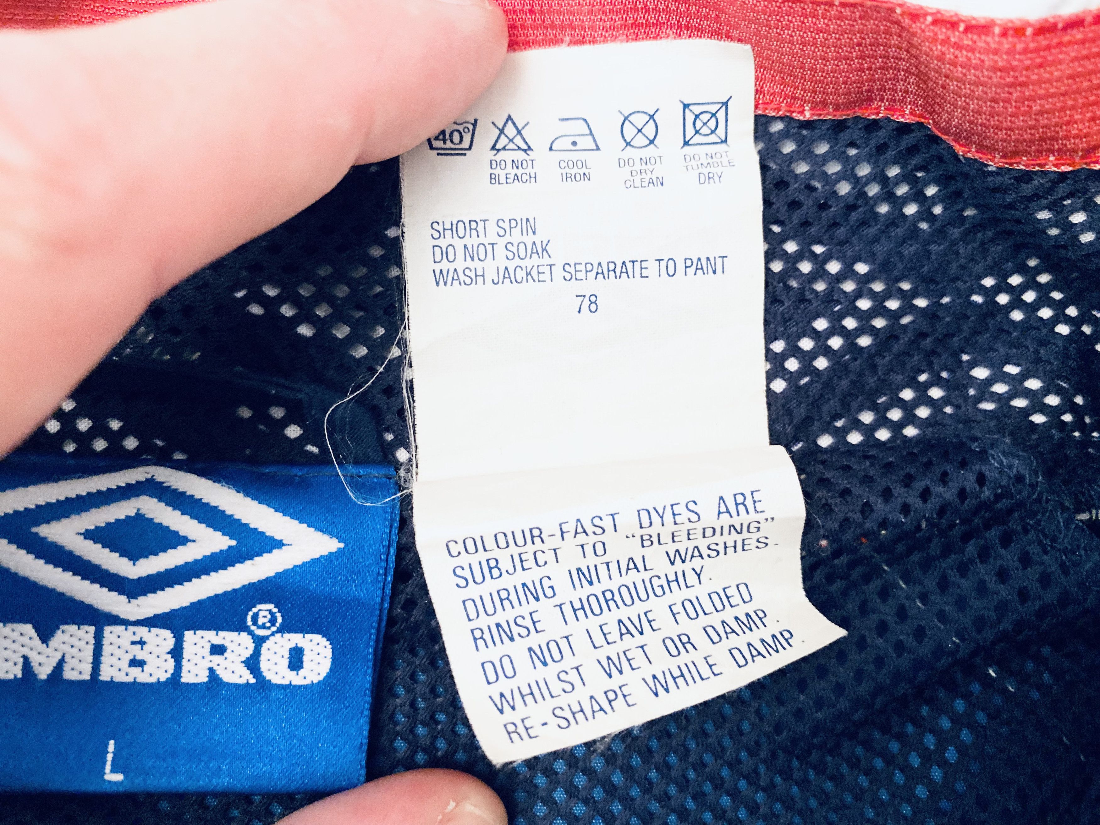 Umbro × Vintage England Training Jacket 1993 / 1995 Size US L / EU 52-54 / 3 - 11 Thumbnail