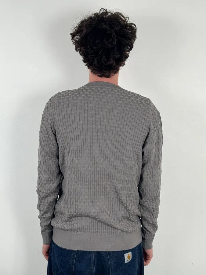 Emporio Armani AW2021 Emporio Armani Grey Woven Wool Sweater Size US M / EU 48-50 / 2 - 3 Thumbnail