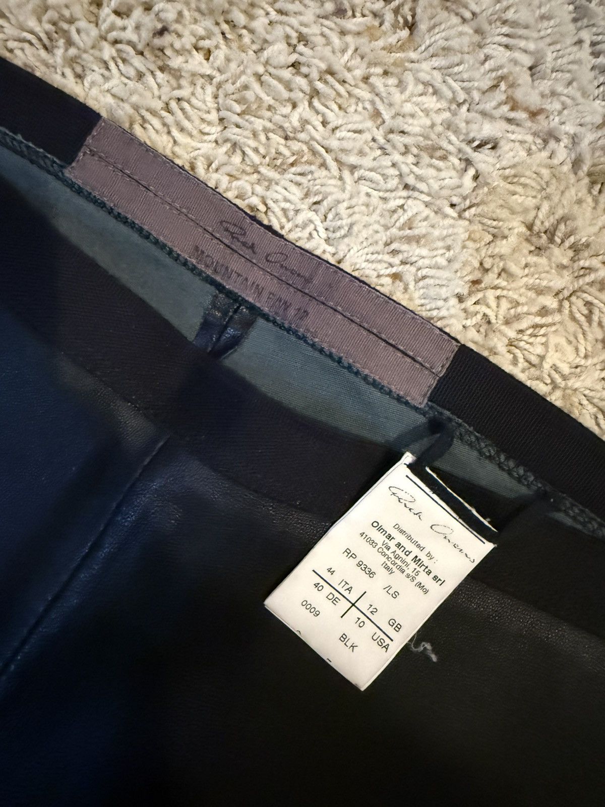 Rick Owens Rick Owens Lillies Leather Leggings Size 32" / US 10 / IT 46 - 2 Thumbnail