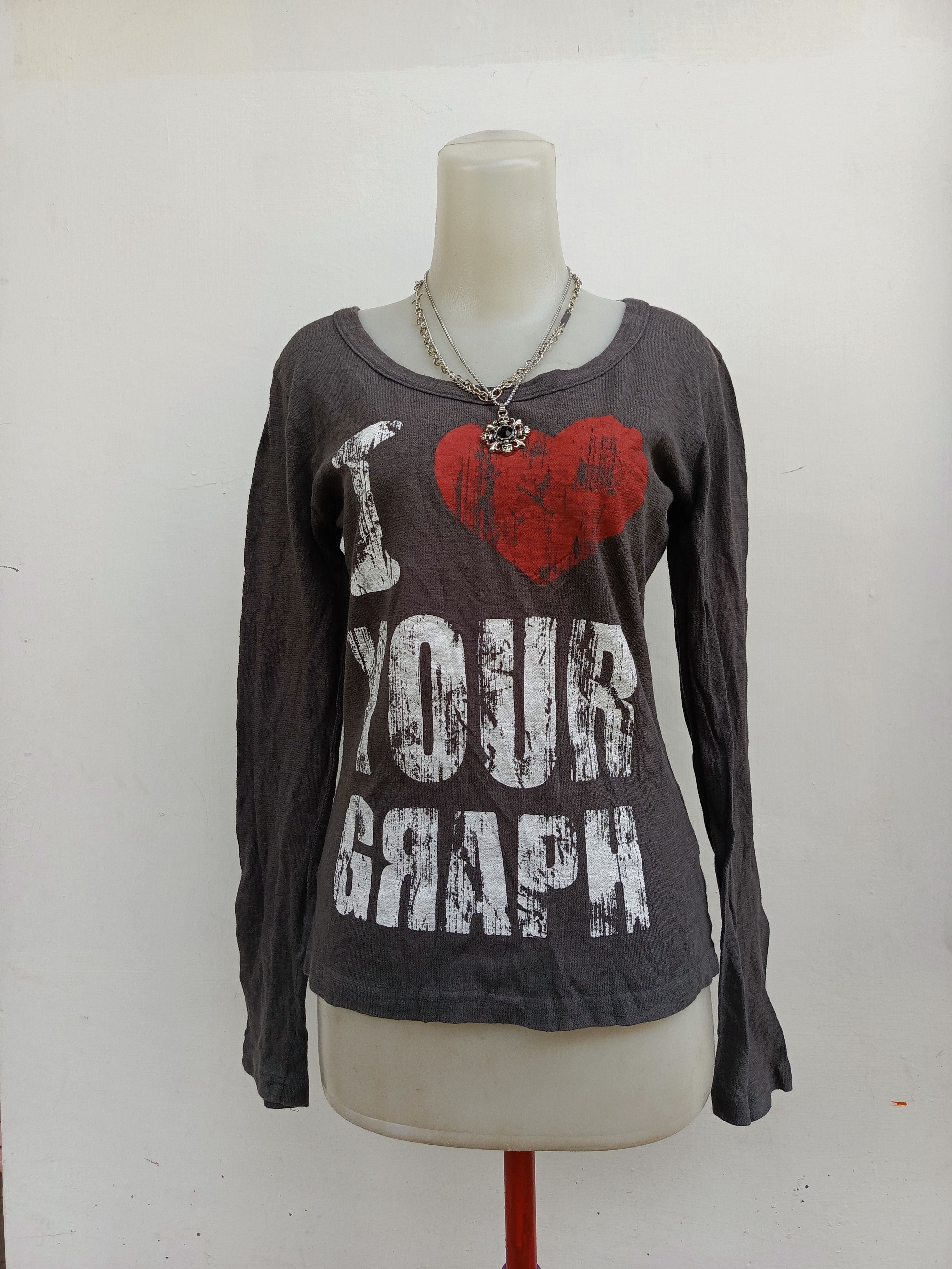 Japanese Brand Space Opera I Love Your Graph Shirt Size M / US 6-8 / IT 42-44 - 1 Thumbnail