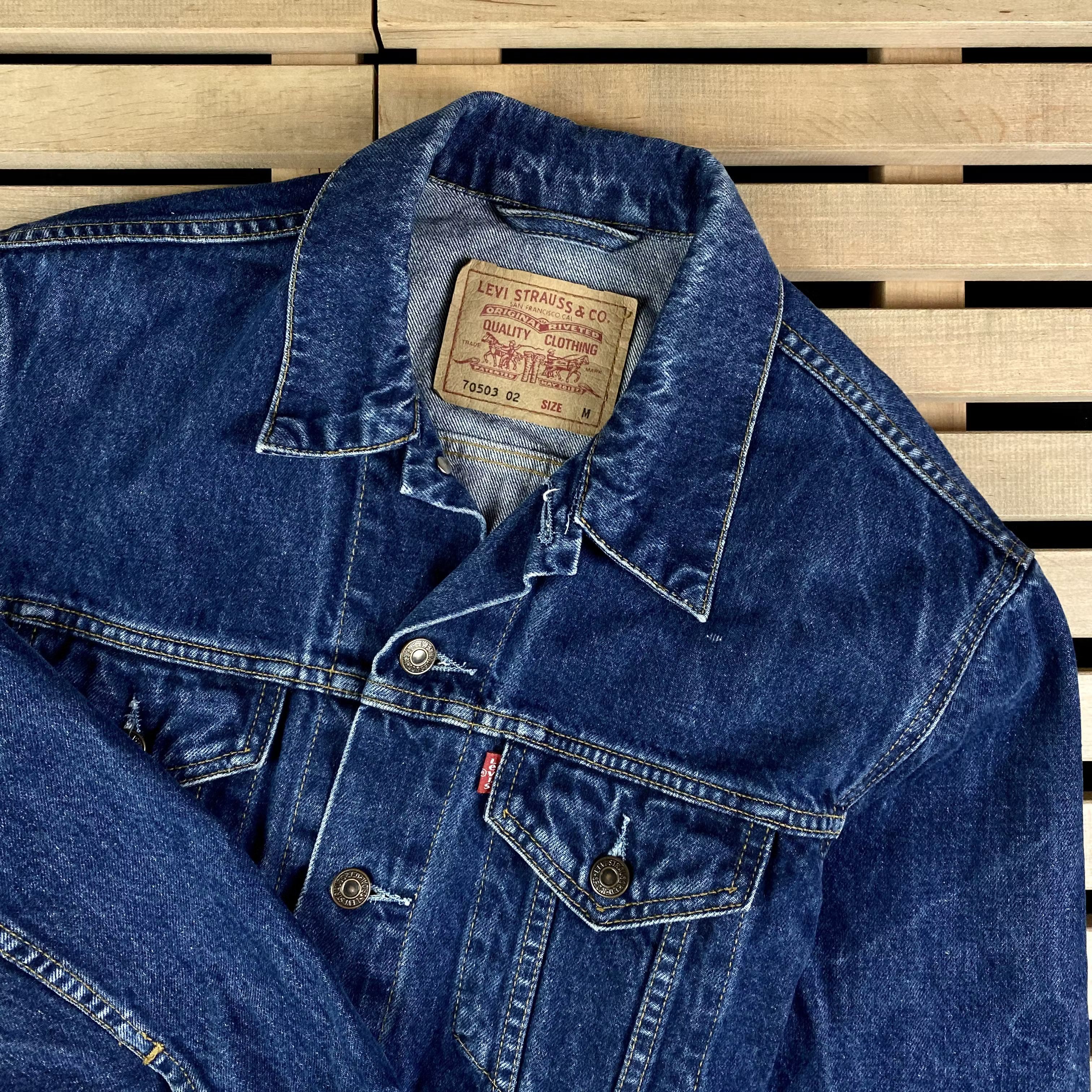 Levi's × Levi's Vintage Clothing × Vintage Men’s Denim Jeans Bomber Jacket Levi’s Vintage Size M Size US M / EU 48-50 / 2 - 2 Thumbnail